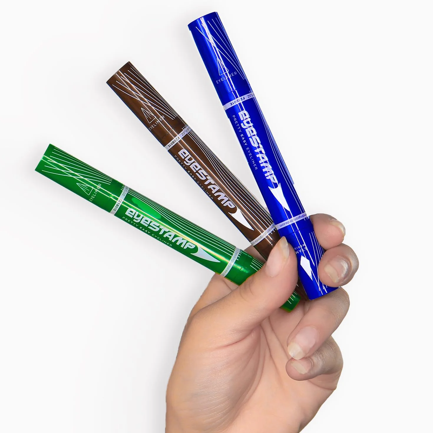 eyestamp brown - idealny eyeliner z uszczelką dla ogona - głęboki brąz wodoodporny - precyzyjny i trwały pociągnięcie - kompaktowy format