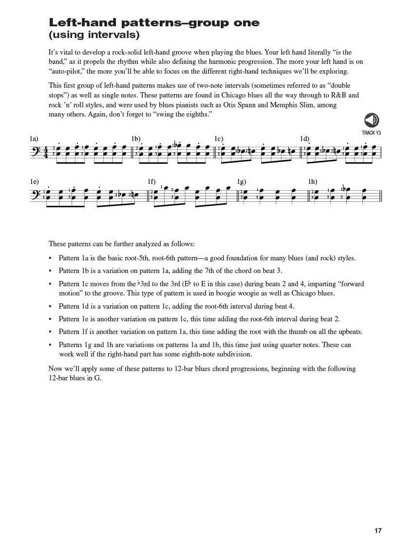 Blues piano piano +enregistrements online: Hal Leonard Keyboard Style Series