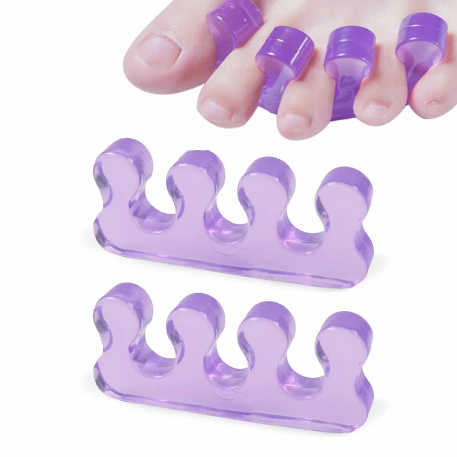Silikonowe klapki japonki do pedicure, korekcji palucha, szyny, ochrona bali