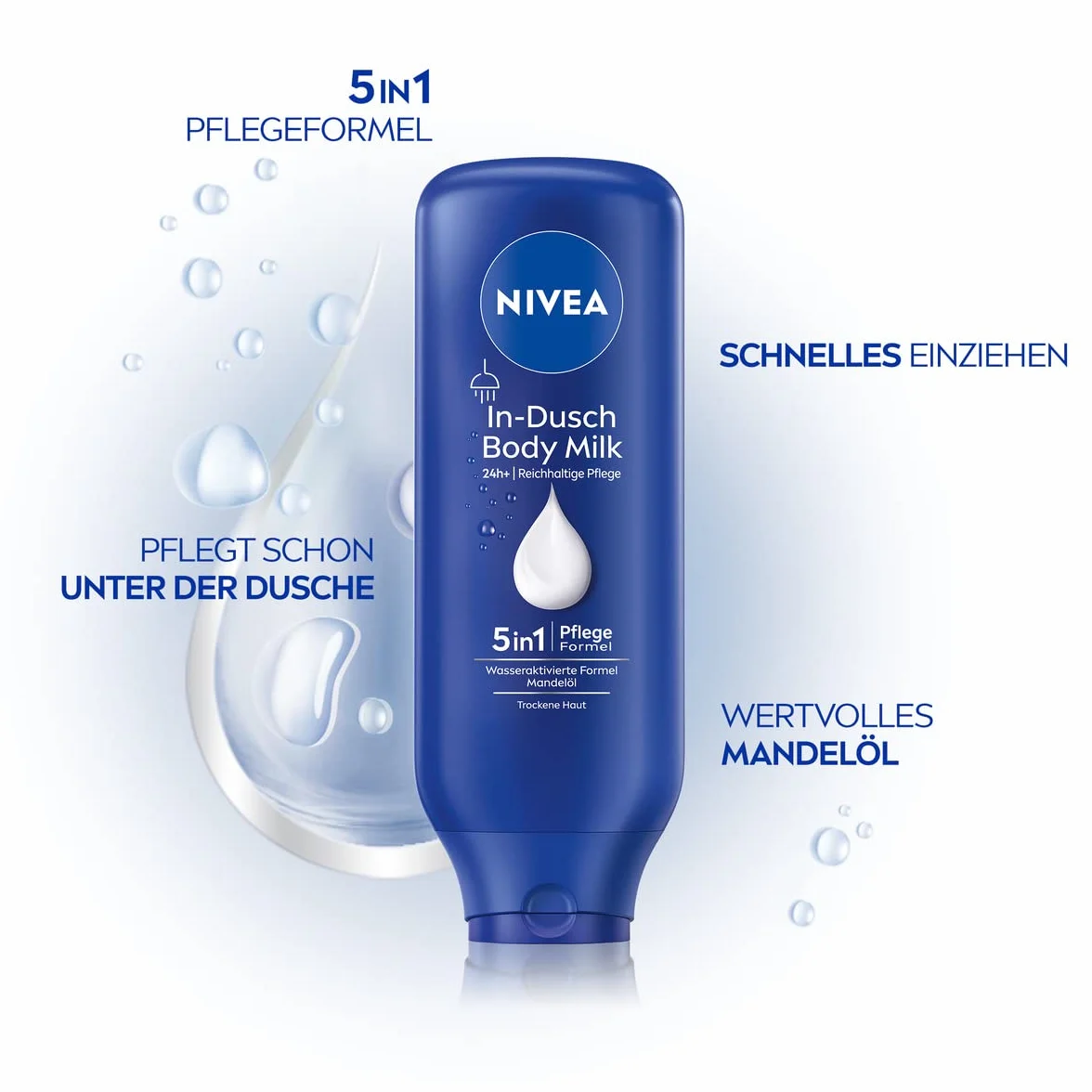 Nivea Body Milk In-Dusch Mleczko do Ciała pod Prysznic, 400 ml