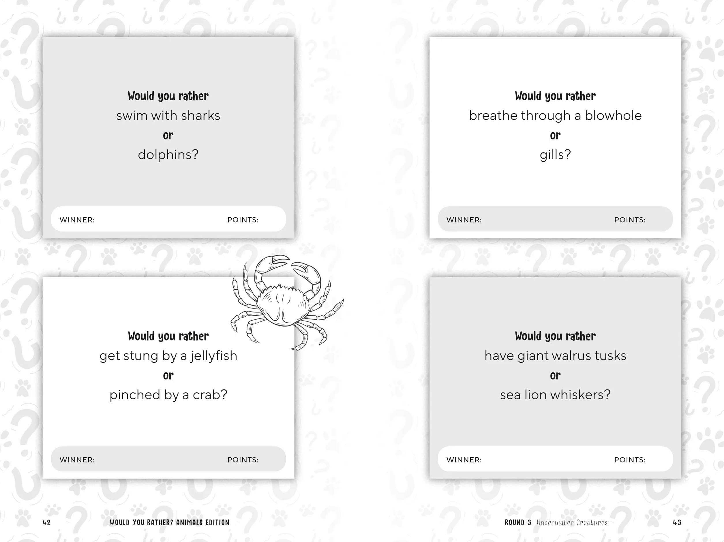 Would You Rather? Animals Edition: Answer Wild and Wacky Questions to Win a Roaring Good Game