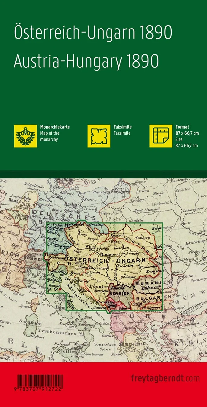 Austria-Hungay 1:1.500.000: Monarchiekarte: MON 1890