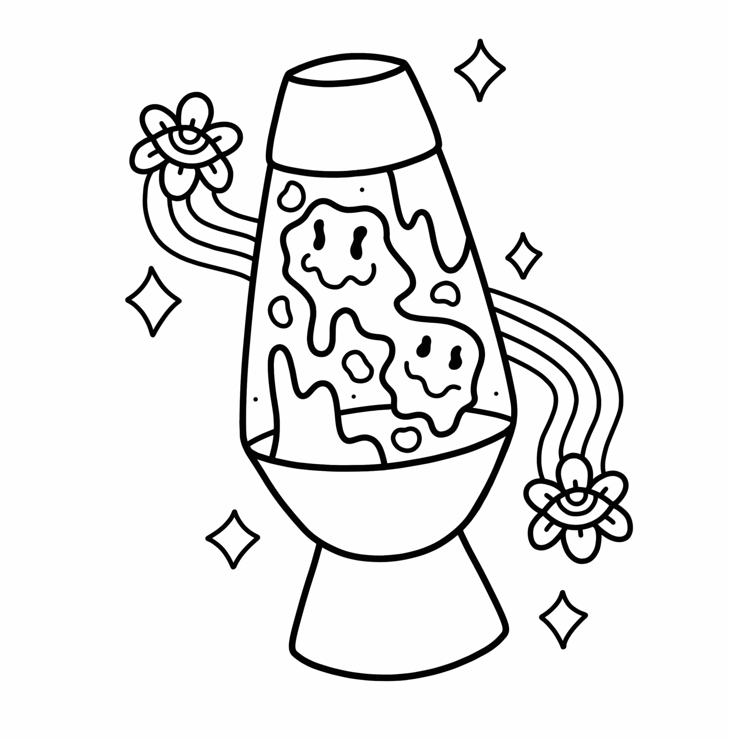 Trippy & Groovy: Psychedelic Coloring Book for Adults Featuring Mushrooms, Aliens, Magic Worlds and Illusions for Relaxation