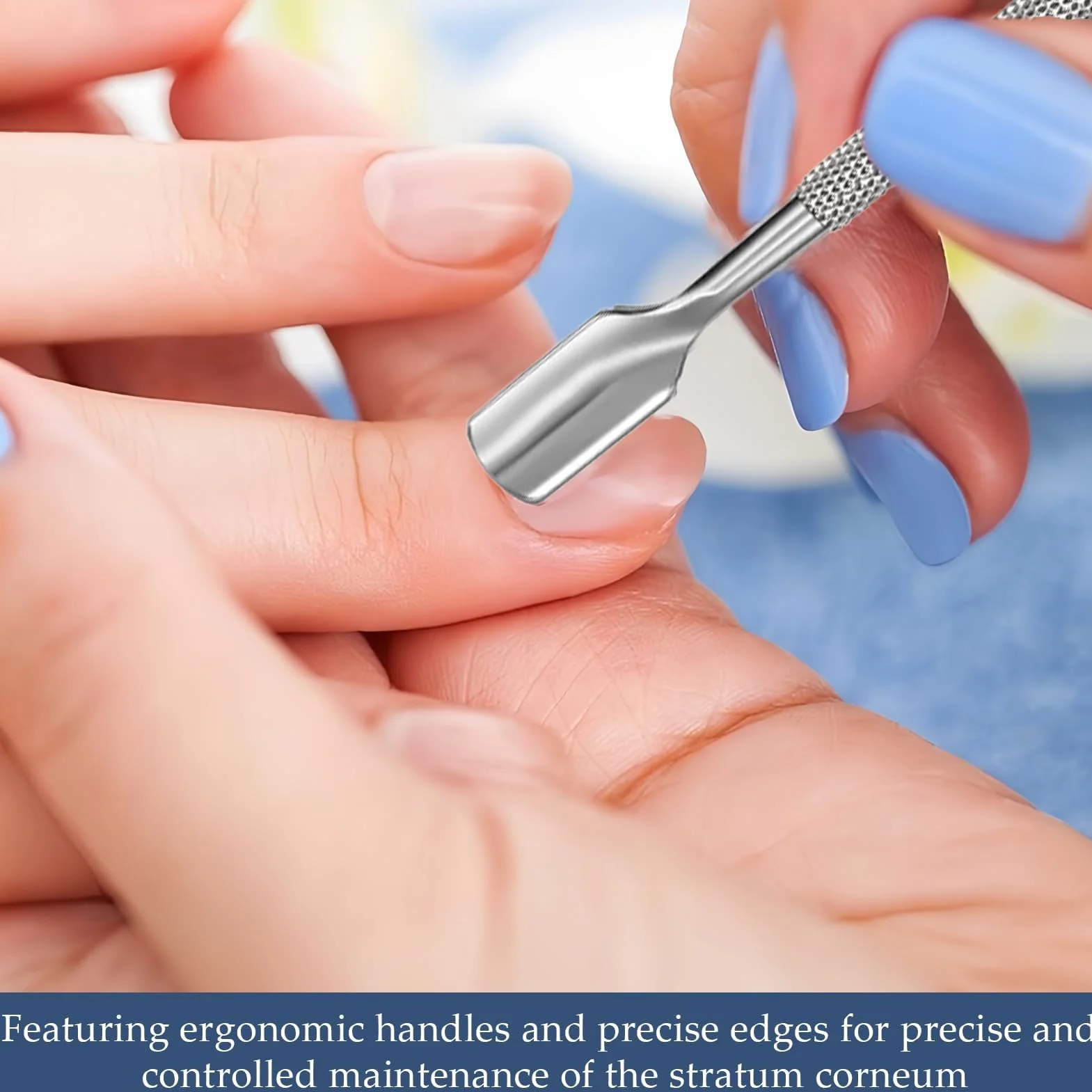 Szczypce do skórek, zestaw do pielęgnacji skórek - szczypce do cięcia skórek, widelcem do skórek, profesjonalne narzędzia do manicure pedicure