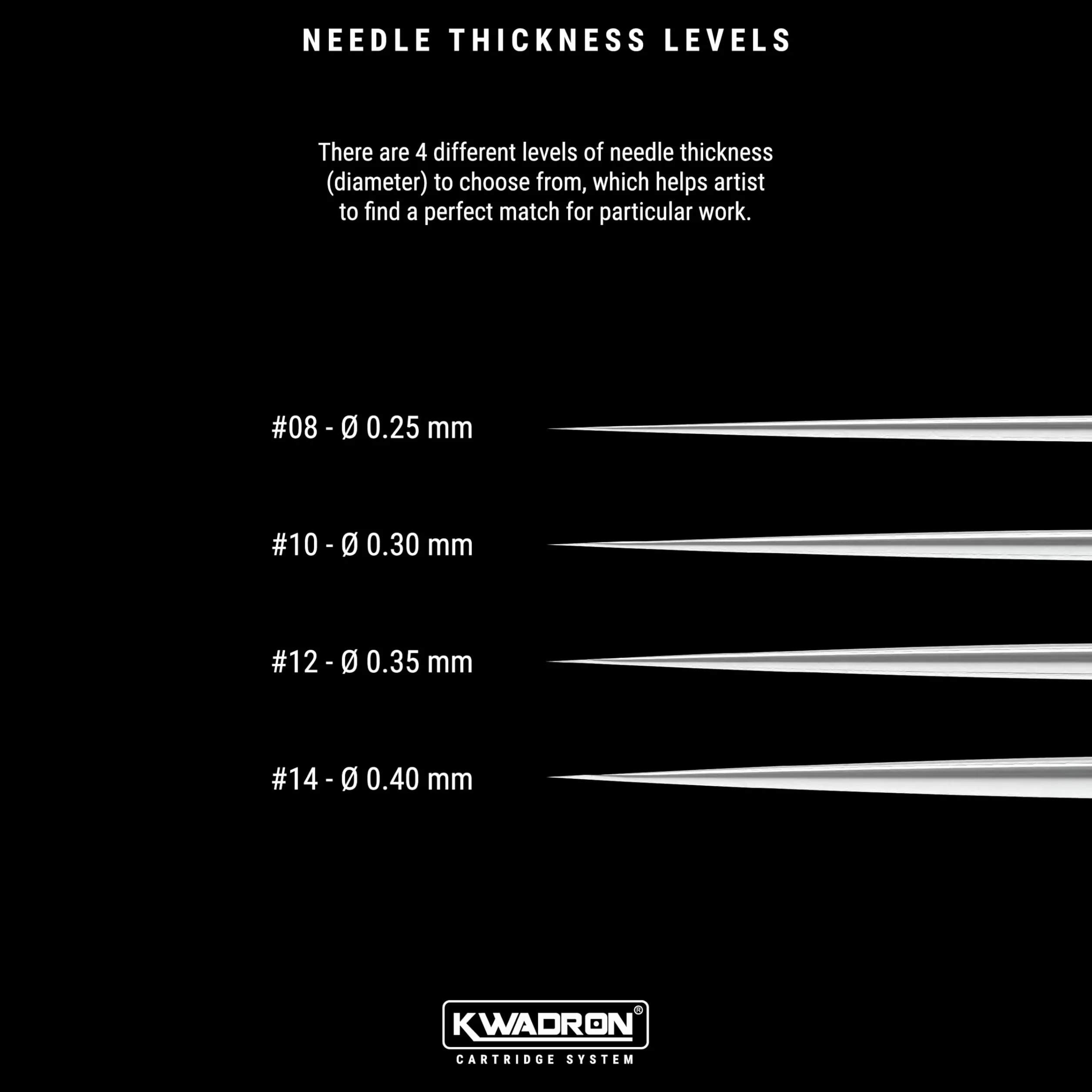 Kwadron Tattoo Cartridge System Soft Edge Magnum 0,35 mm 5SEM 7SEM 9SEM 11SEM 13SEM 15SEM 1 pcs