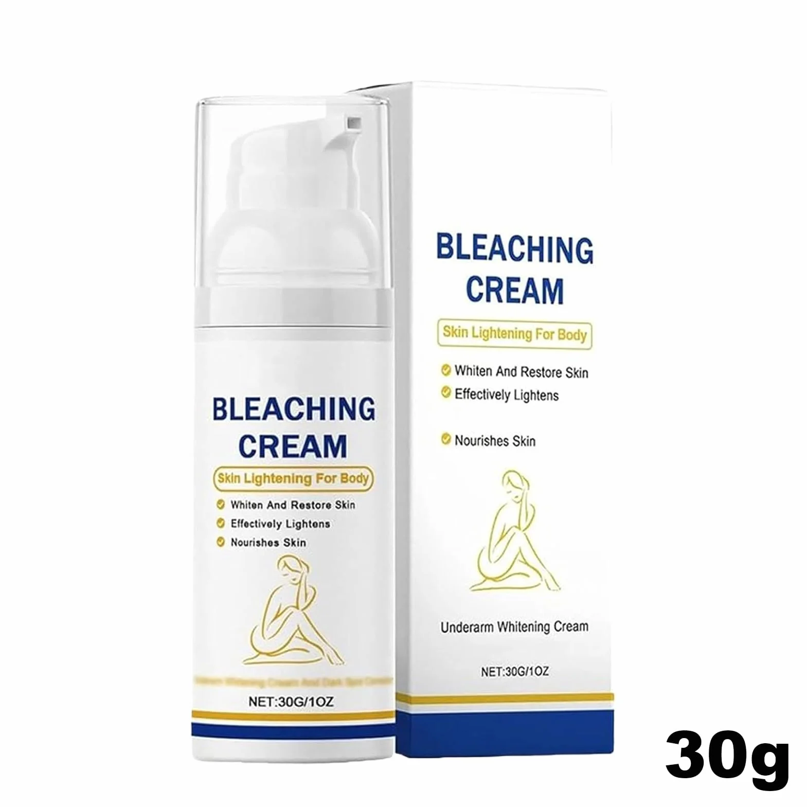 Lightening Cream, Skin Brightener, Spot Remover, Gentle Formula for Dull Areas, Neck, Buttock, Hand, Sun Damage, Sensitive Skin, Daily Care, Hydration, Tone Balance, Glow Boost