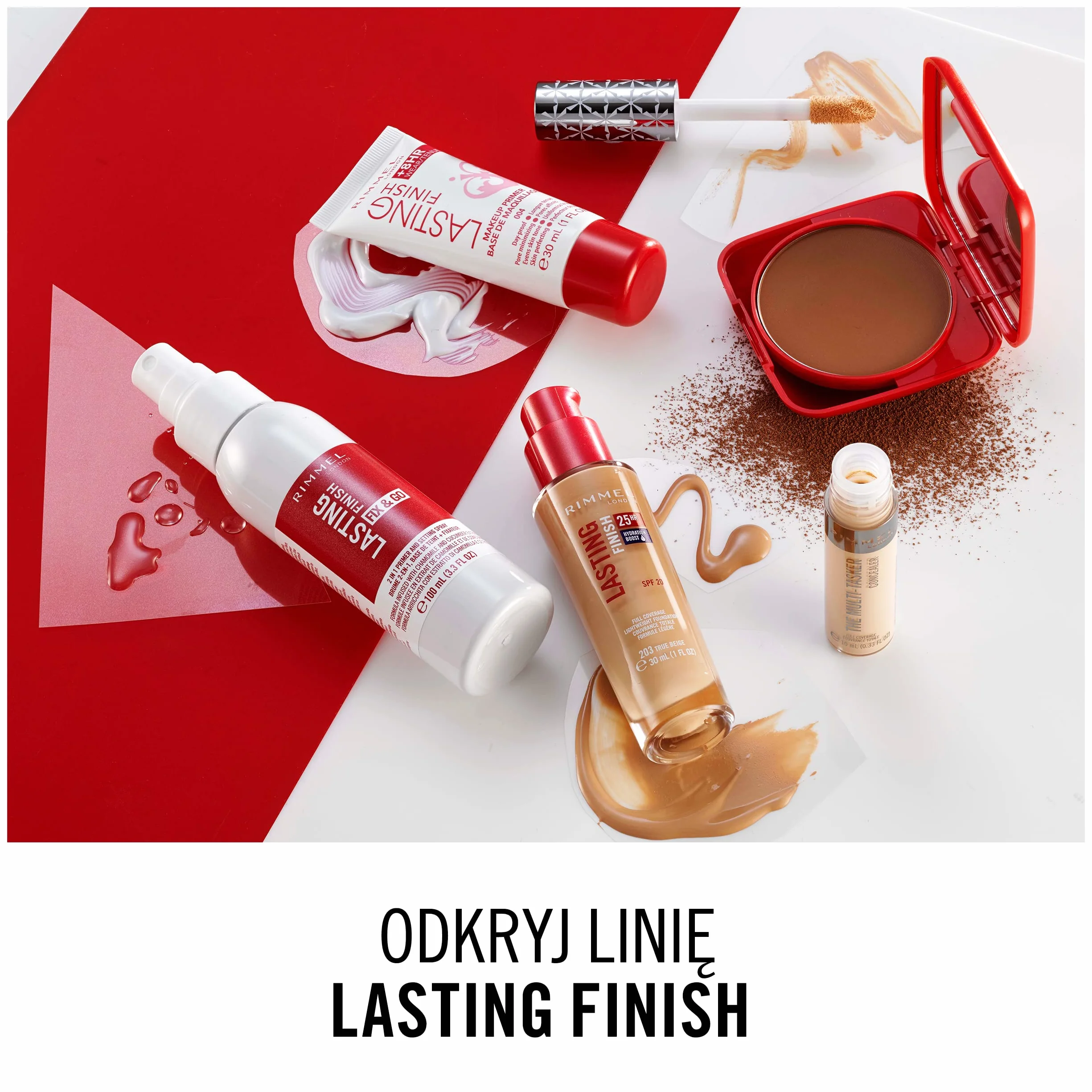 Rimmel Lasting Finish Compact Foundation matujący podkład do twarzy nr 003 Sesame, 10 g