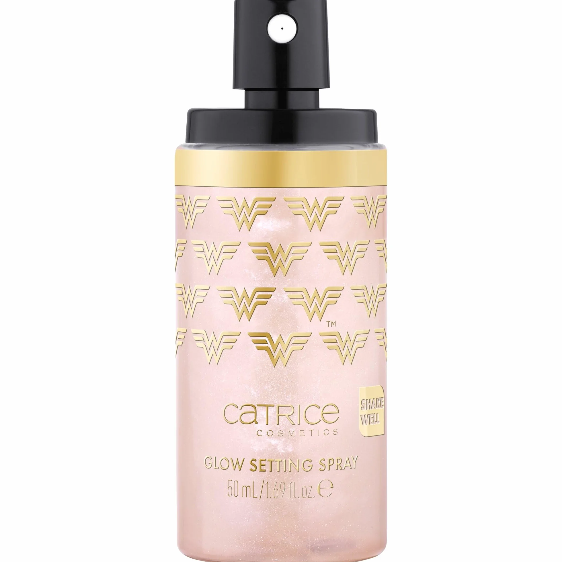 Catrice Rozświetlający spray utrwalający makijaż Wonder Woman, naturalny, błyszczący, świetlisty, zroszony (50ml)