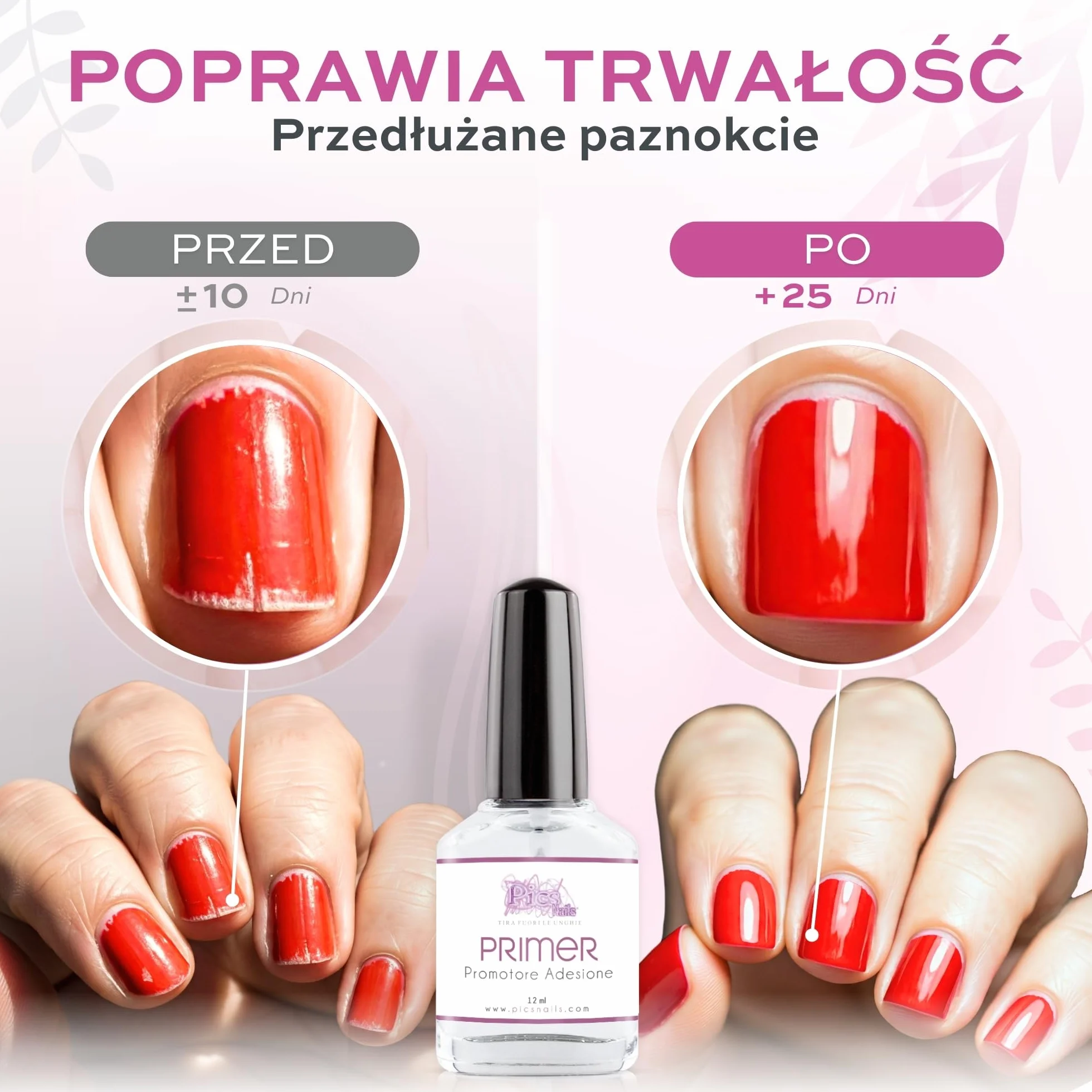 Profesjonalny żelowy podkład do paznokci 12 ml Wysokiej jakości - NIEkwaśny promotor adhezji do żelu budującego, kolorowego, półtrwałego, akrylowego, akrylowego, jednoetapowego lakieru do paznokci