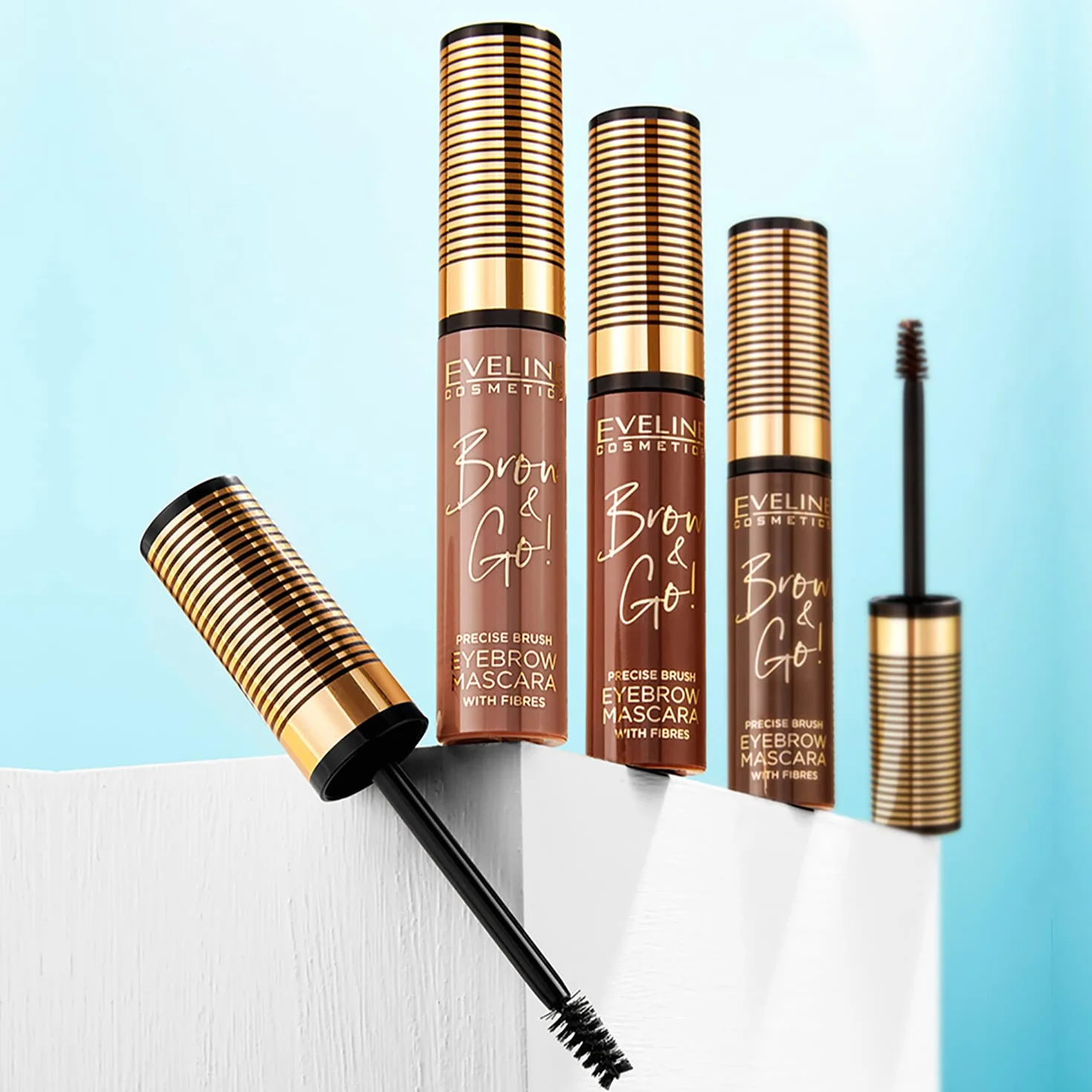 Eveline Cosmetics Brow & go! Maskara do brwi No 01 light