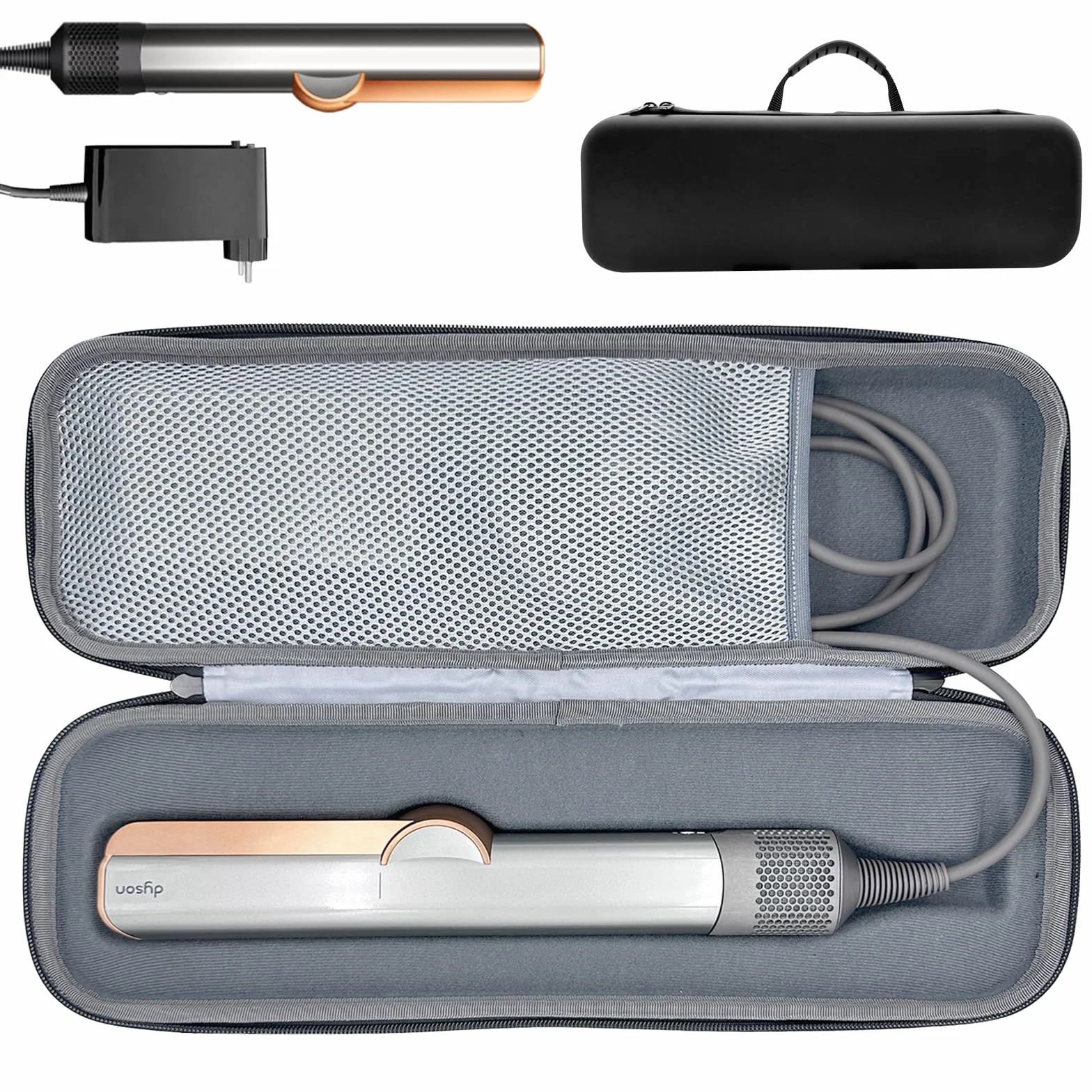 Torba podróżna PU kompatybilna z Dyson Airstrait HT01, prostownica do włosów, wodoodporna