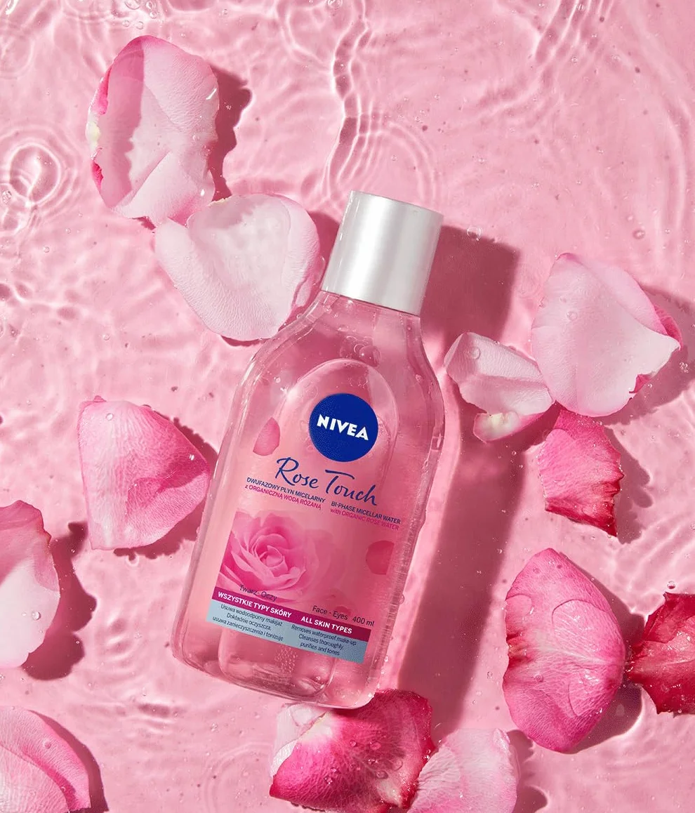 NIVEA Rose Touch Dwufazowy płyn micelarny z wodą różaną 400 ml