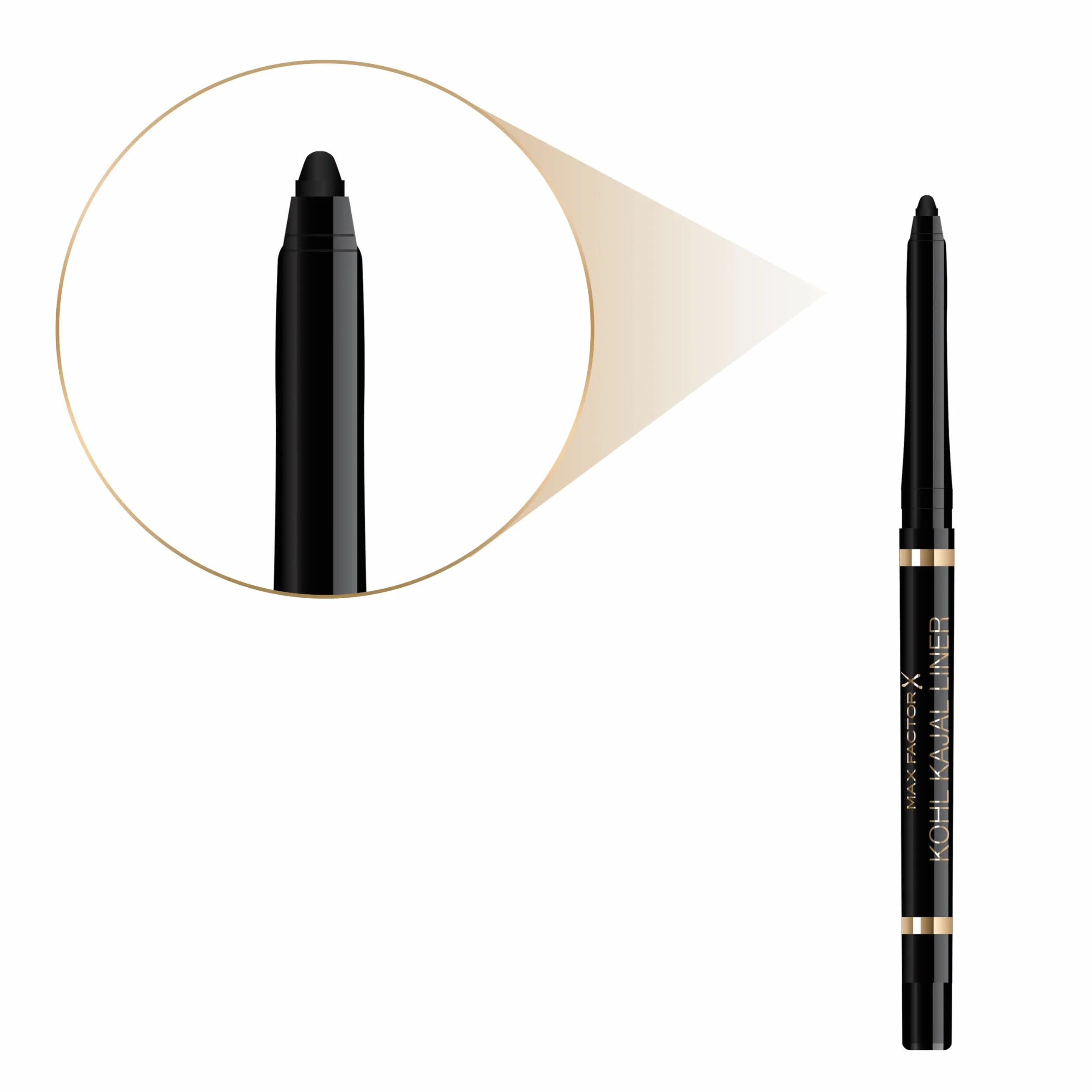 Max Factor Masterpiece Kohl Kajal automatyczna kredka do oczu, nr 001 Black, trwała do 24h
