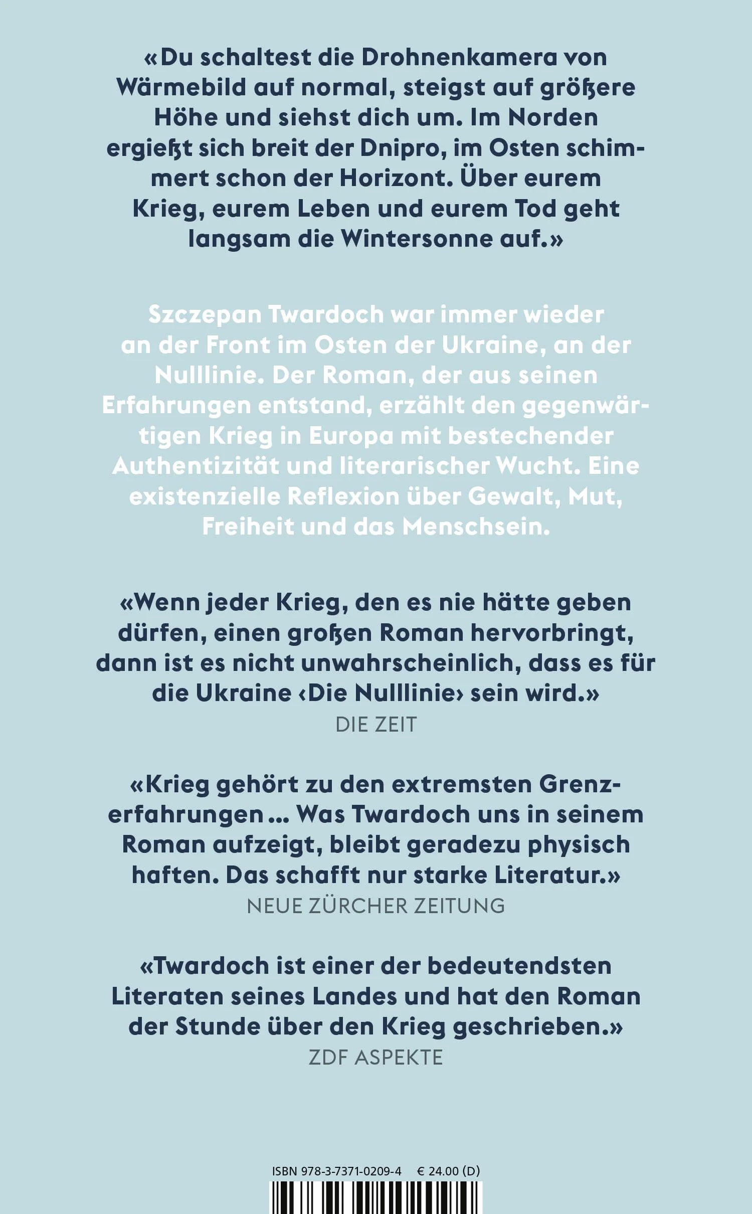 Die Nulllinie: Roman aus dem Krieg | "Twardoch ist ein großer Erzähler." Florian Illies