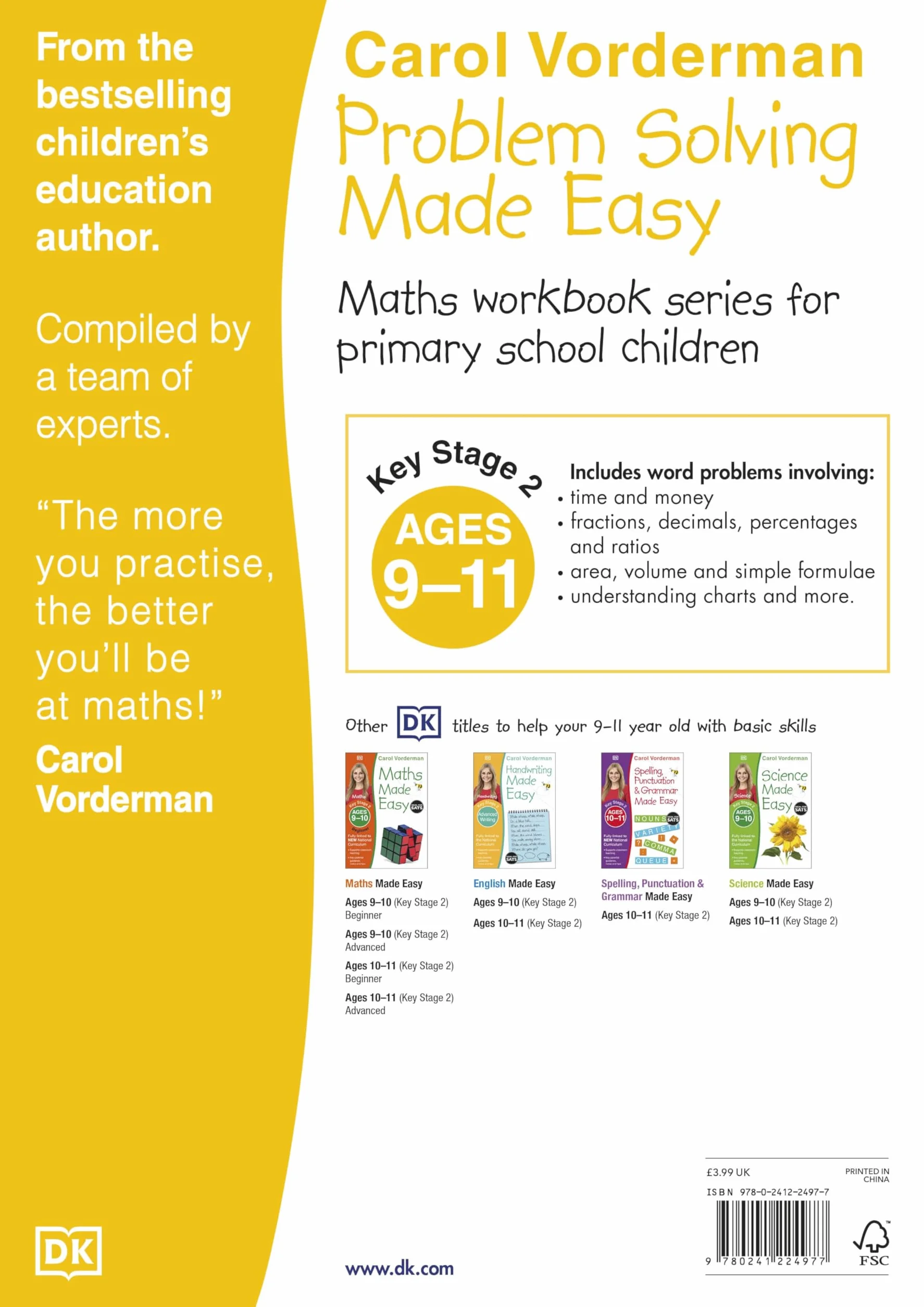 Problem Solving Made Easy, Ages 9-11 (Key Stage 2): Supports the National Curriculum, Maths Exercise Book (Made Easy Workbooks)