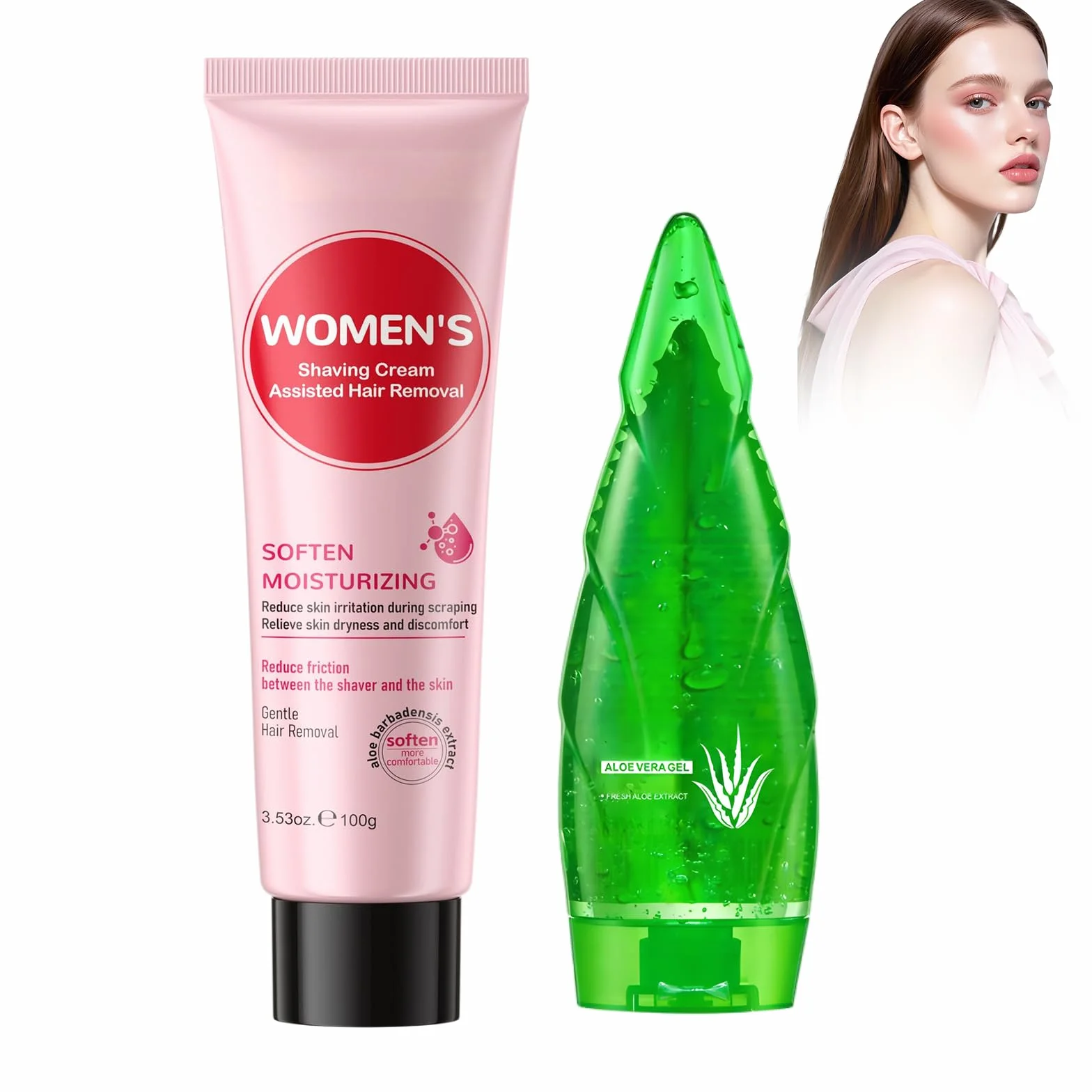 Krem do depilacji 100 g z żelem Aloe Vera do usuwania włosów