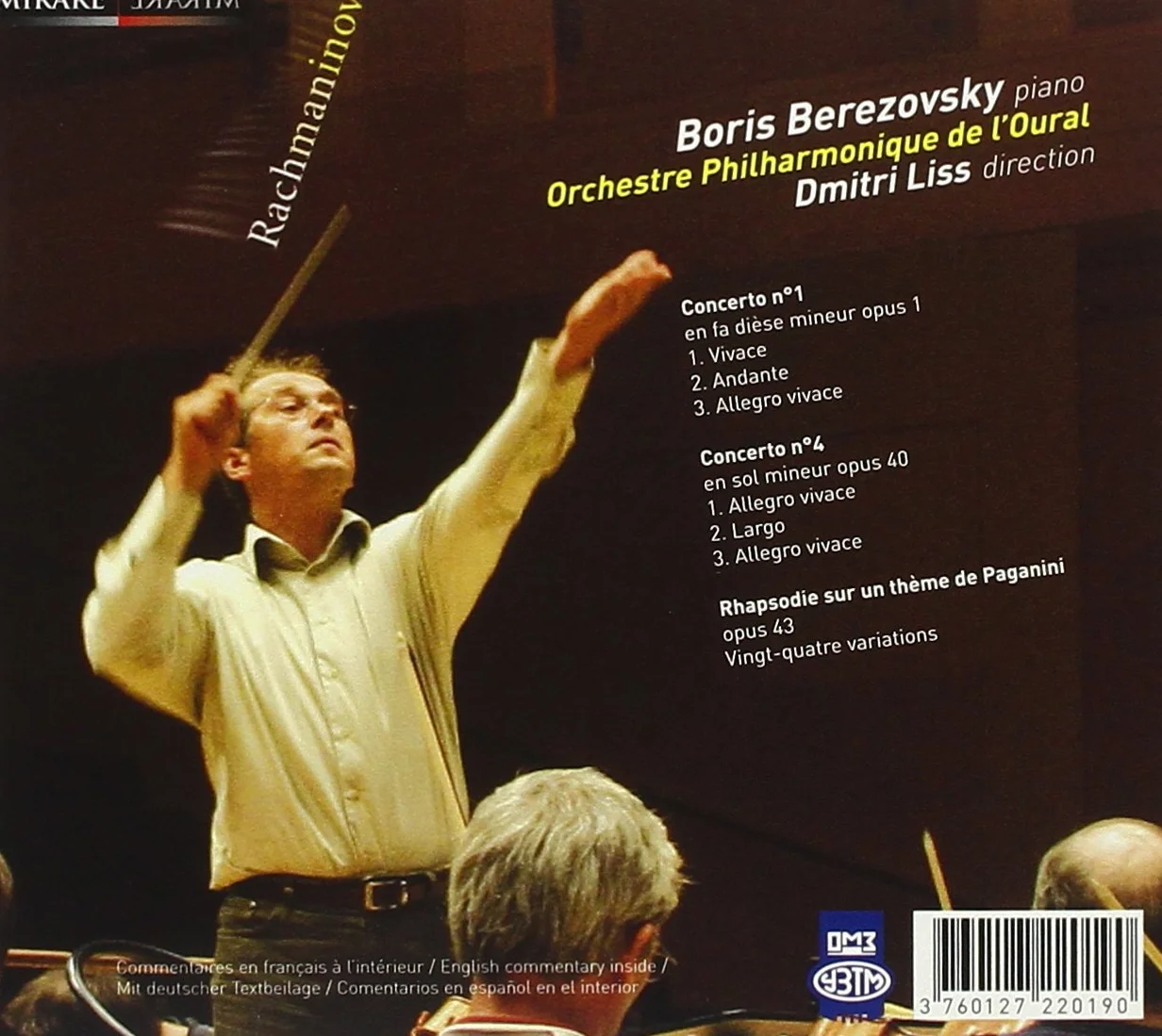 Concertos Pour Piano 1 & 4 (Liss, Ural Po, Berezovsky)