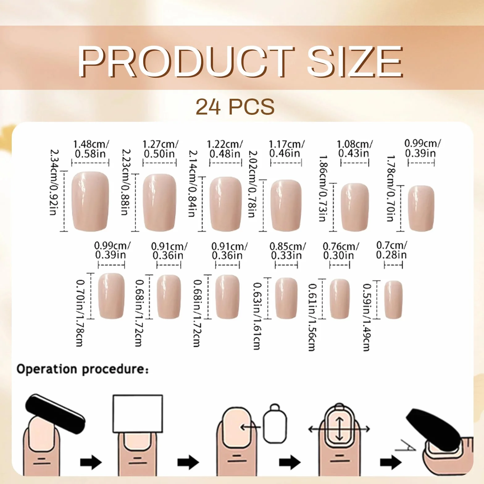 GlamRays 24 sztuki Press On Nails krótkie coffin kwadratowe sztuczne paznokcie z czarno-białymi francuskimi paznokciami z błyszczącymi sztucznymi paznokciami z klejem na paznokciach
