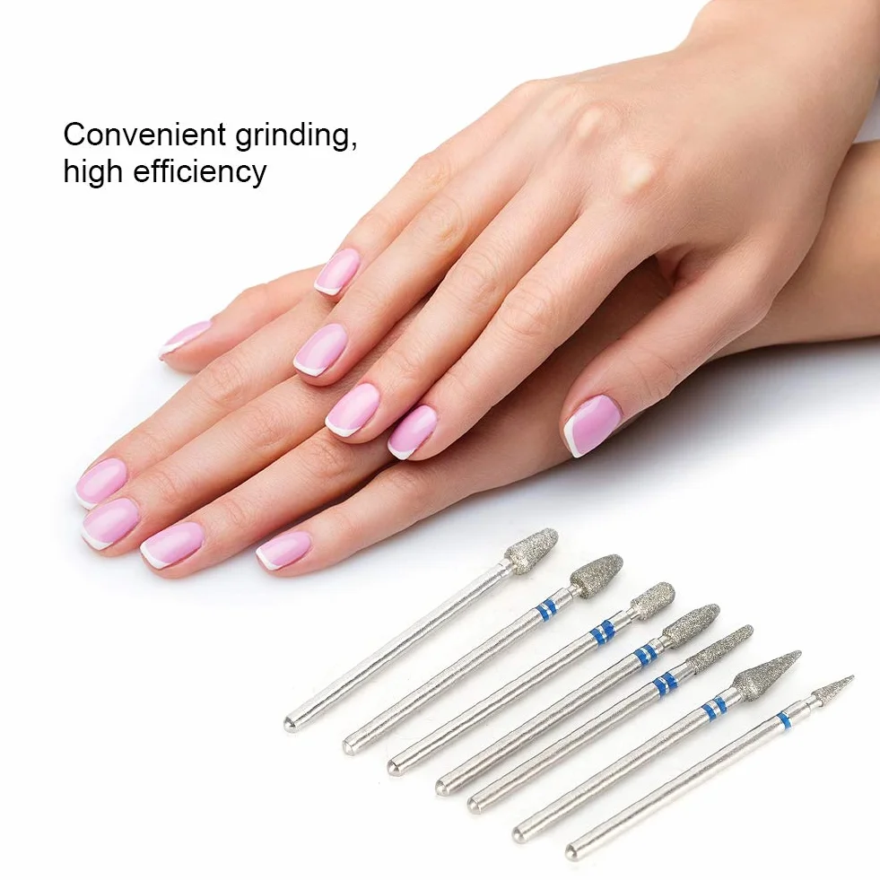 Głowica szlifierska Nail Art Manicure Akcesoria do wierteł, Końcówki wygładzające do Manicure Szlifowanie i przycinanie paznokci Pilnik Narzędzia arty