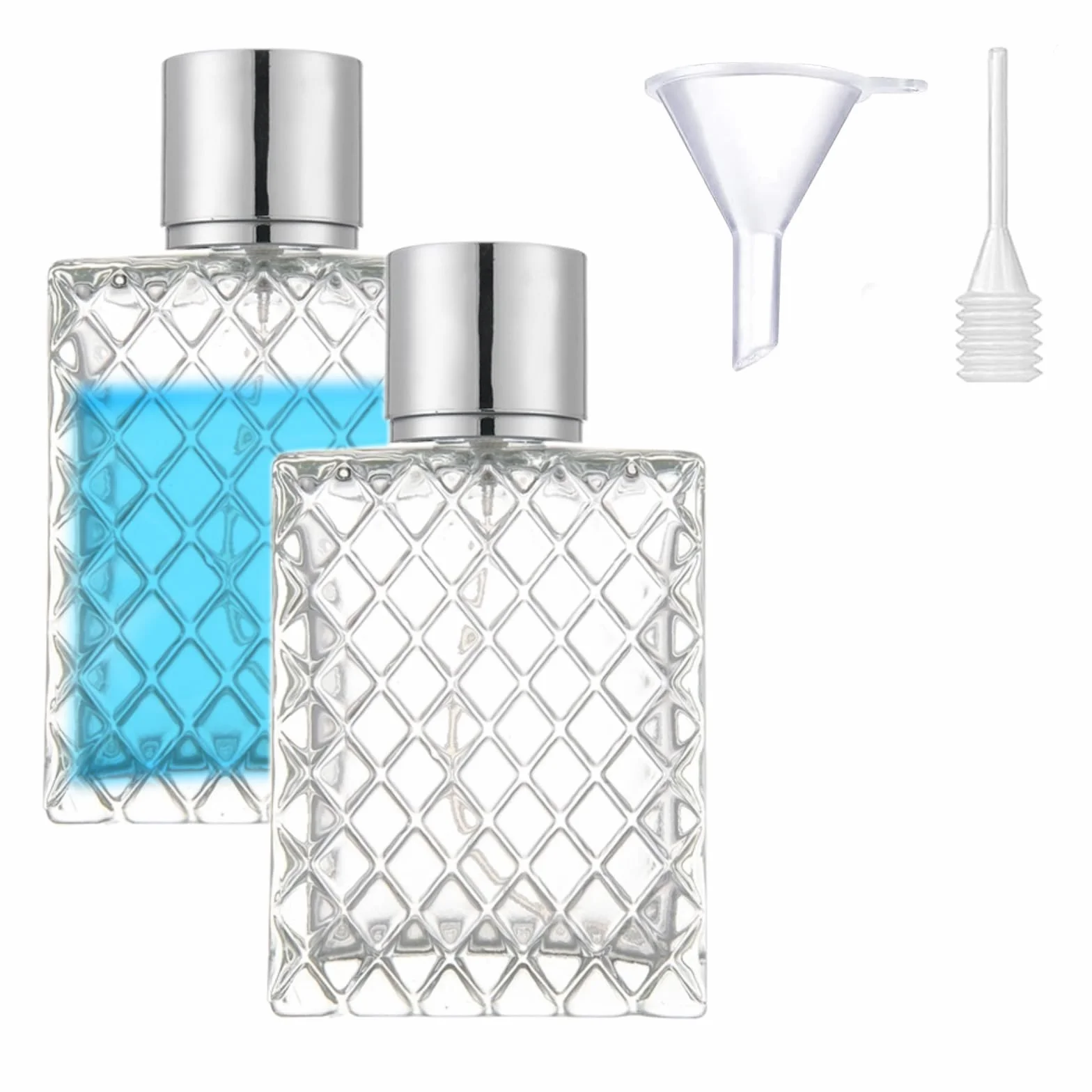 Szklane butelki z rozpylaczem do perfum 2 szt. atomizer podróżny