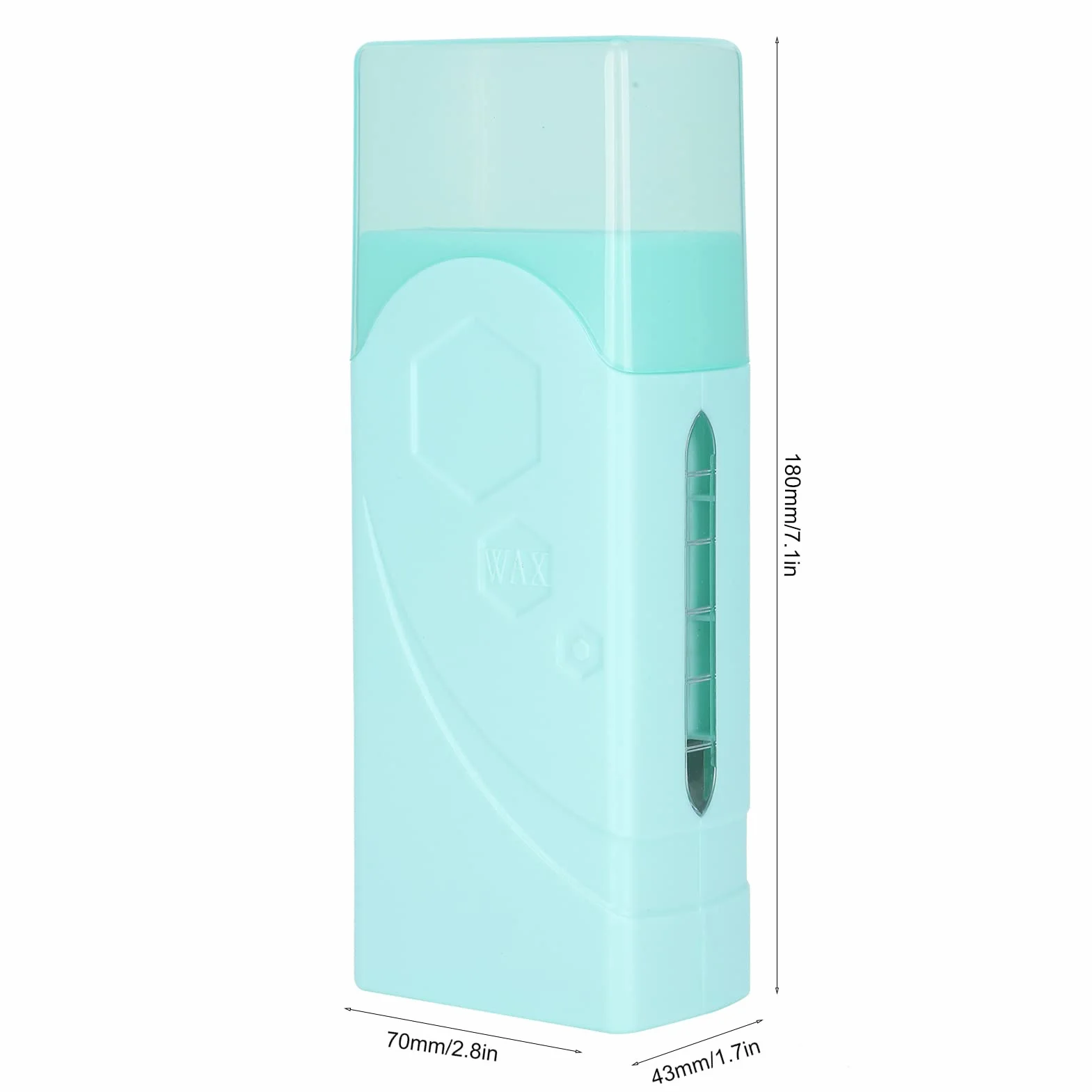 Podgrzewacz wosku, wałek do depilacji z wkładami woskowymi 40 W, pojemność 100 ml, przezroczysta pokrywa, podgrzewacz wosku do usuwania włosów (wtyczka UE 220 V)
