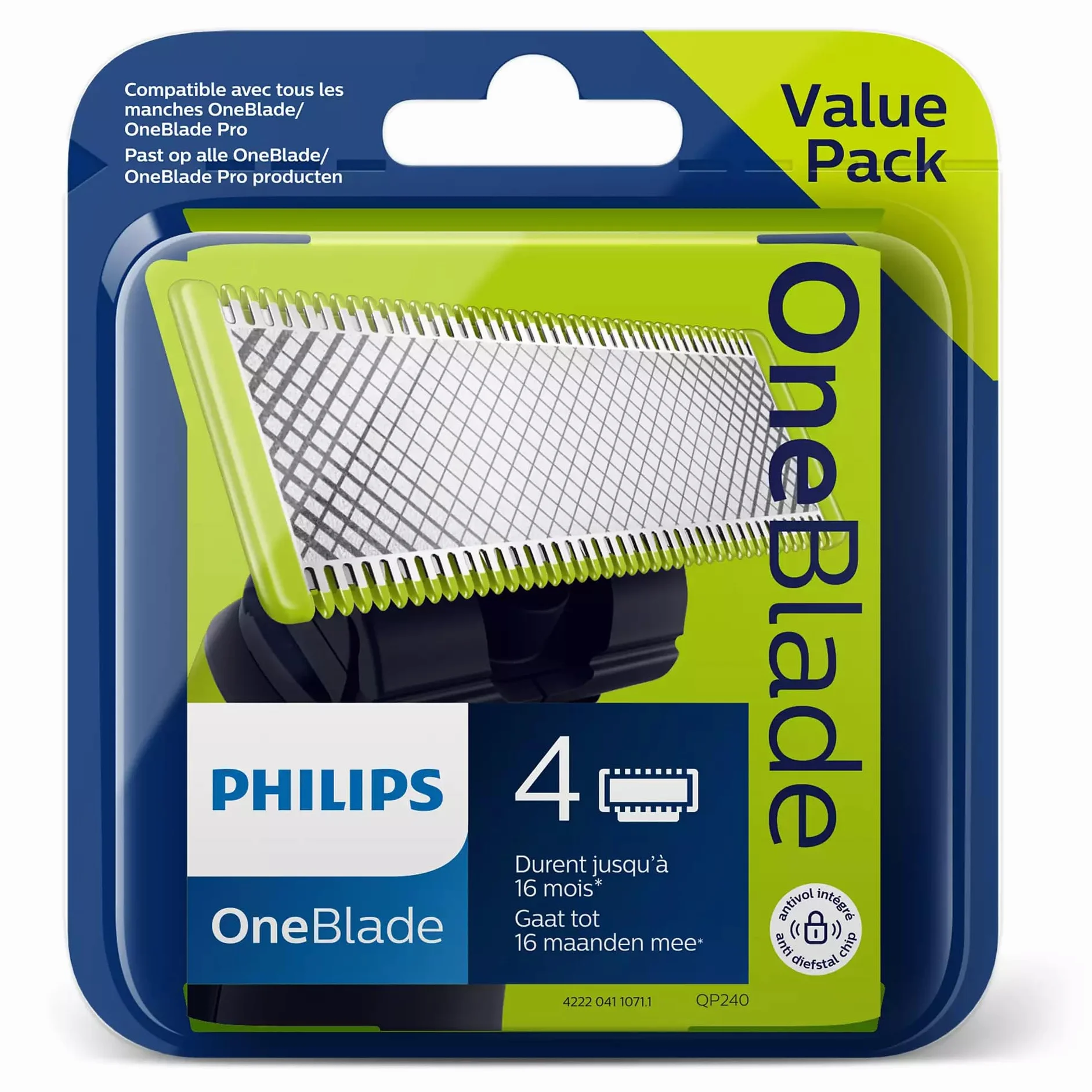 Philips QP240/50 ostrza zapasowe, 4 szt.