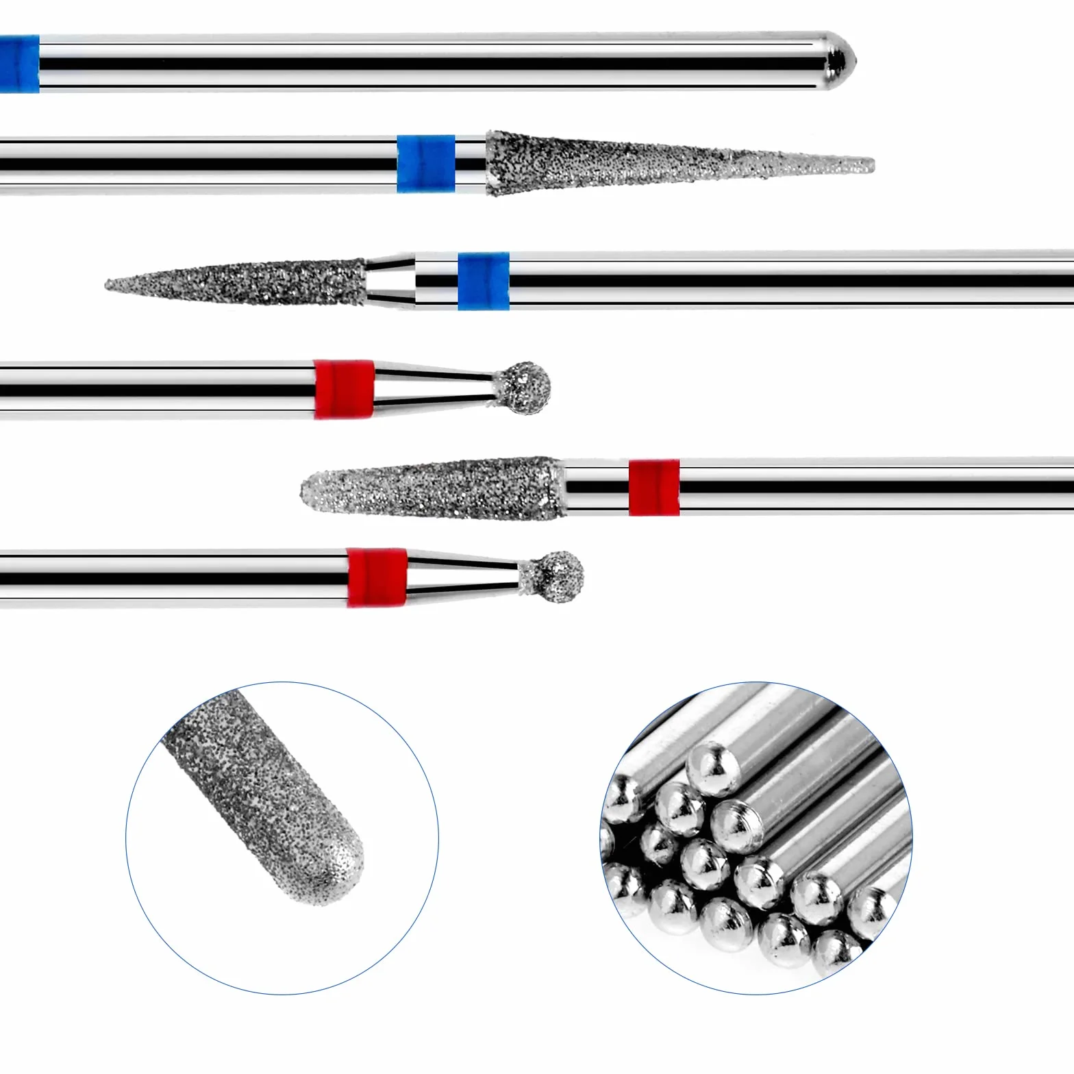 30 sztuk diamentowe wiertła do paznokci zestaw Puntas para wiertło paznokcie Manicure Pedicure Remover narzędzia do paznokci akrylowych, salon domowa pielęgnacja paznokci
