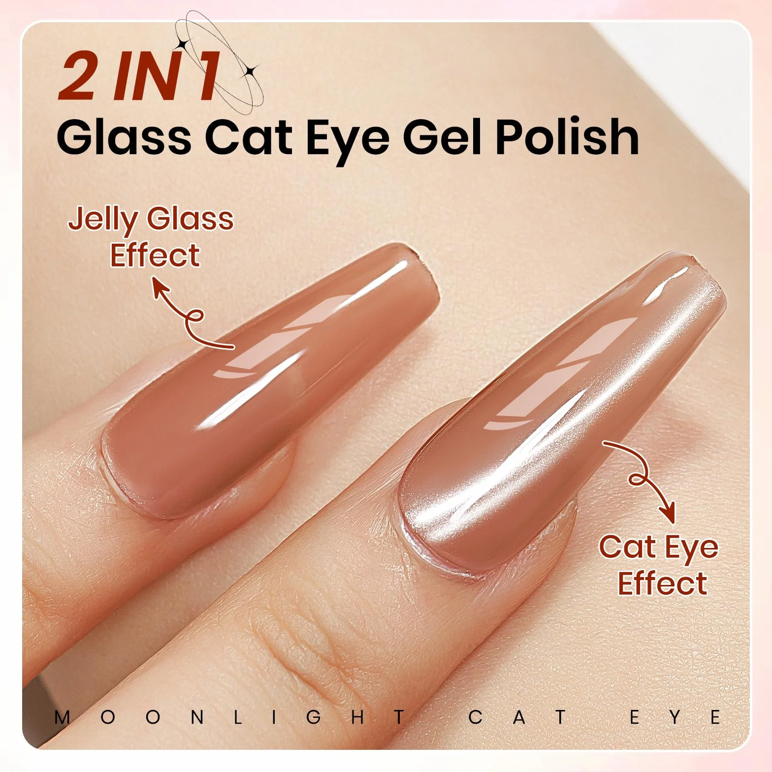 SUPWEE Cat Eye zestaw żelowych UV – światło księżyca Cat Eye Gel lakier do paznokci z magnesem, holograficzny żel do oczu kota do paznokci, brokat, magnetyczny manicure, sztuka paznokci DIY w domu