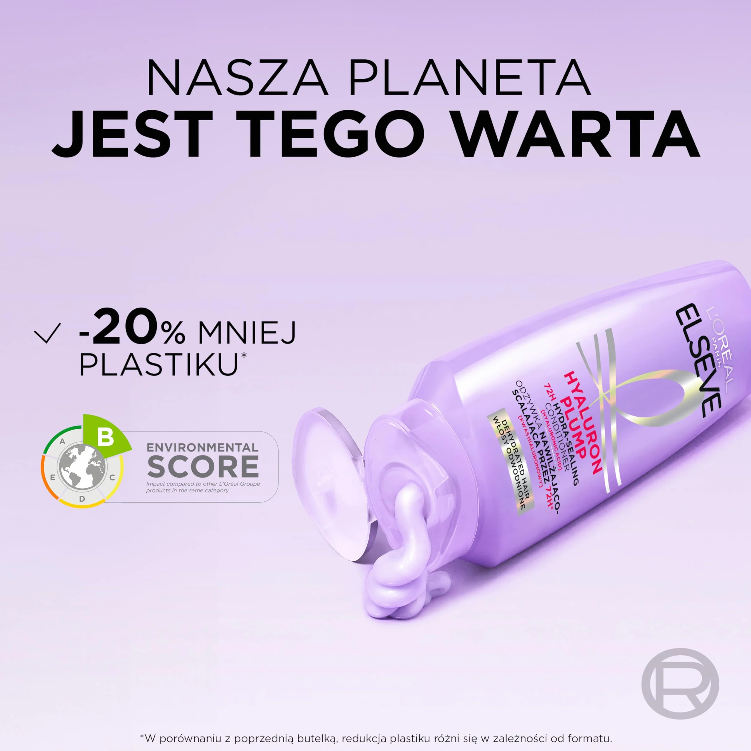 Elseve Hyaluron Plump, odżywka nawilżająco-scalająca, 200 ml