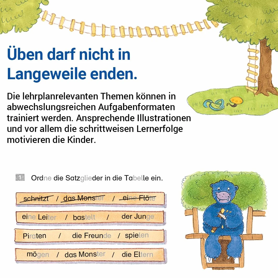 Das Übungsheft Deutsch 3: Rechtschreib- und Grammatiktraining für Klasse 1 bis 4. Mit Stickerbogen und Lösungsbeilage