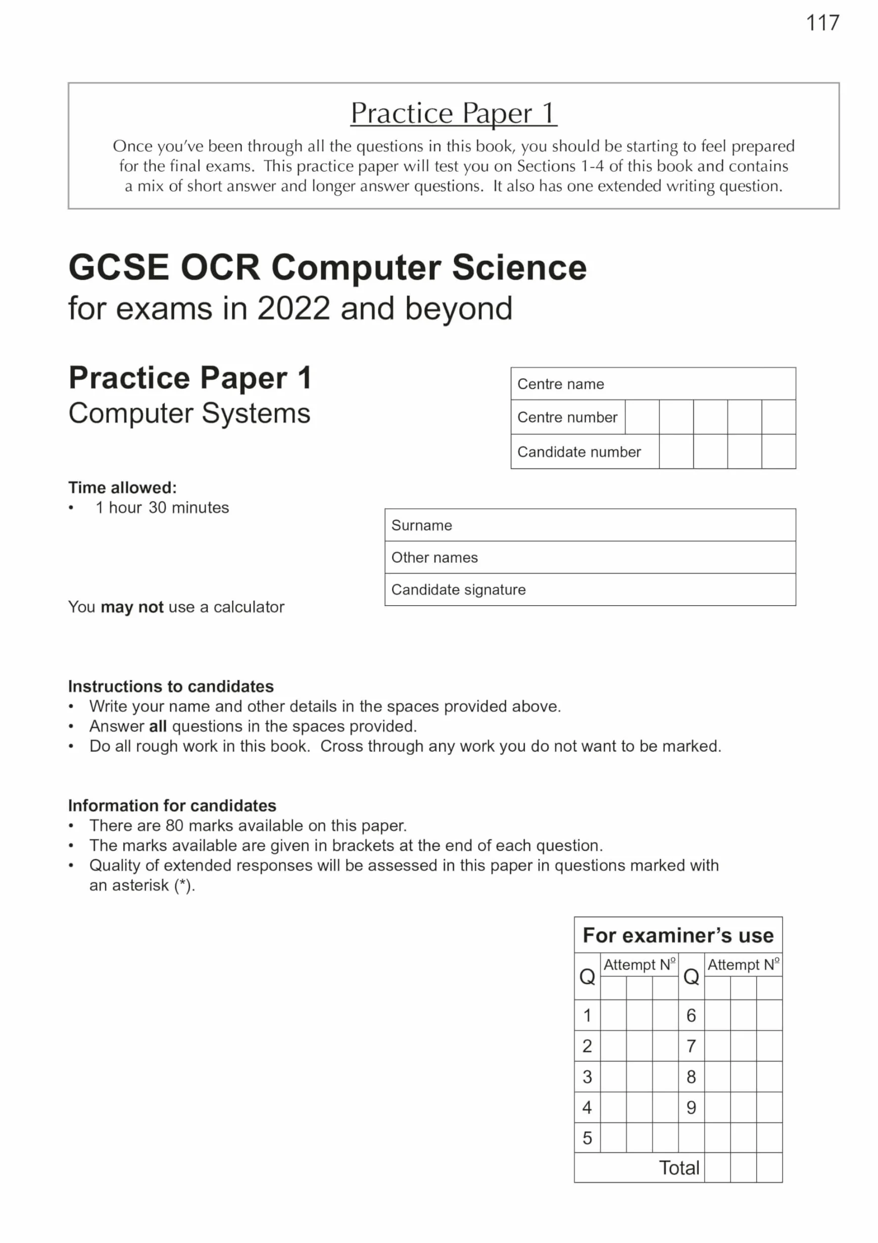 GCSE Computer Science OCR Complete Revision & Practice includes Online Edition, Videos & Quizzes
