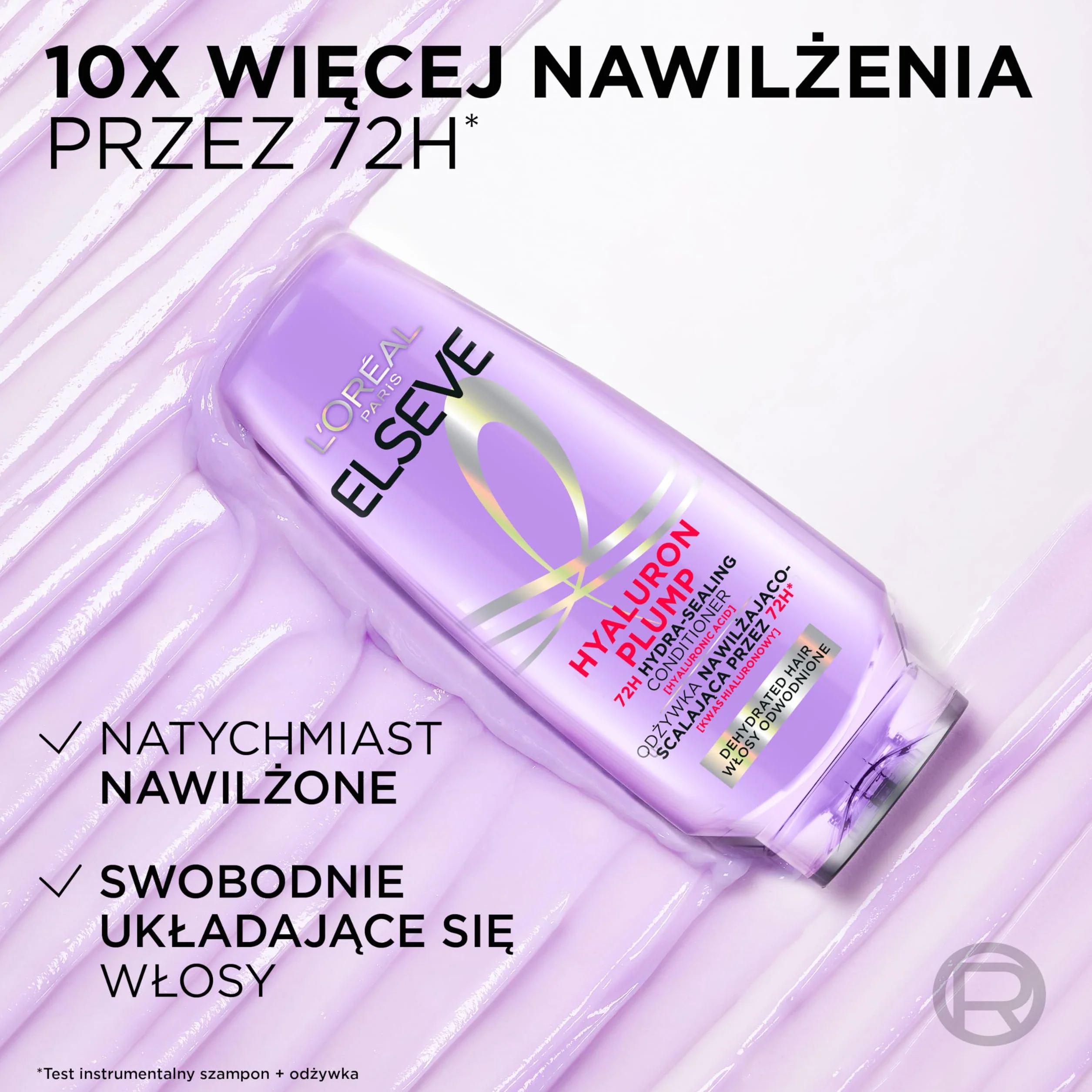 Elseve Hyaluron Plump, odżywka nawilżająco-scalająca, 200 ml