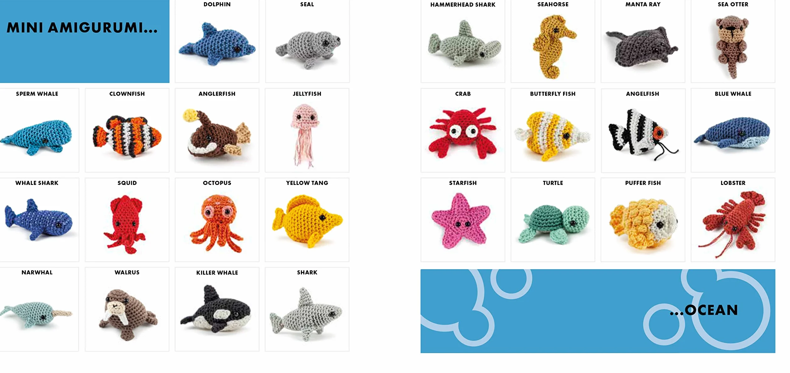 Mini Amigurumi Ocean: 26 Tiny Creatures to Crochet