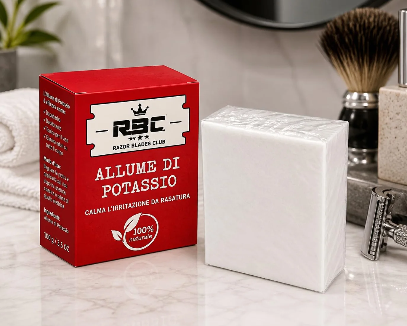 Razor Blades Club 100 GR HIGIENA TWARZY CIAŁO BLOKOWEGO ALUMU ROCY