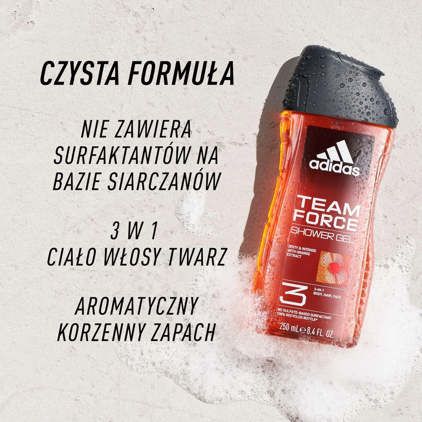 Adidas Team Force Żel pod Prysznic, 400ml