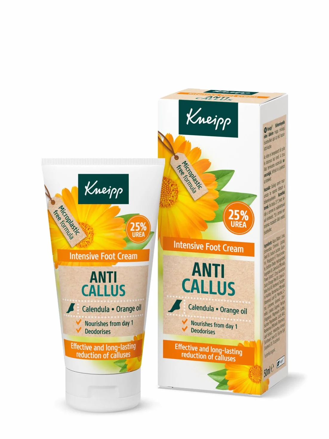 Kneipp Krem przeciw odciskom, 50 ml, dla diabetyków, z nagietkiem i aromatem pomarańczy