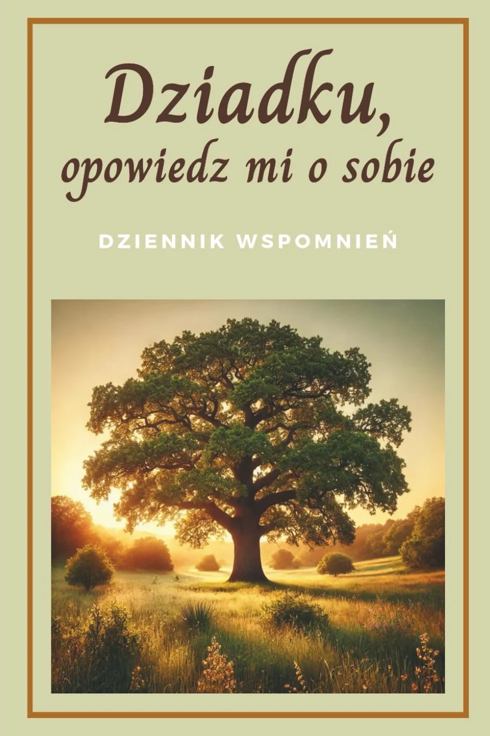 Dziadku, opowiedz mi o sobie: Dziennik wspomnień, książka do uzupełnienia, pamiętnik, prezent dla Dziadka na urodziny, Dzień Dziadka, Święta lub bez okazji