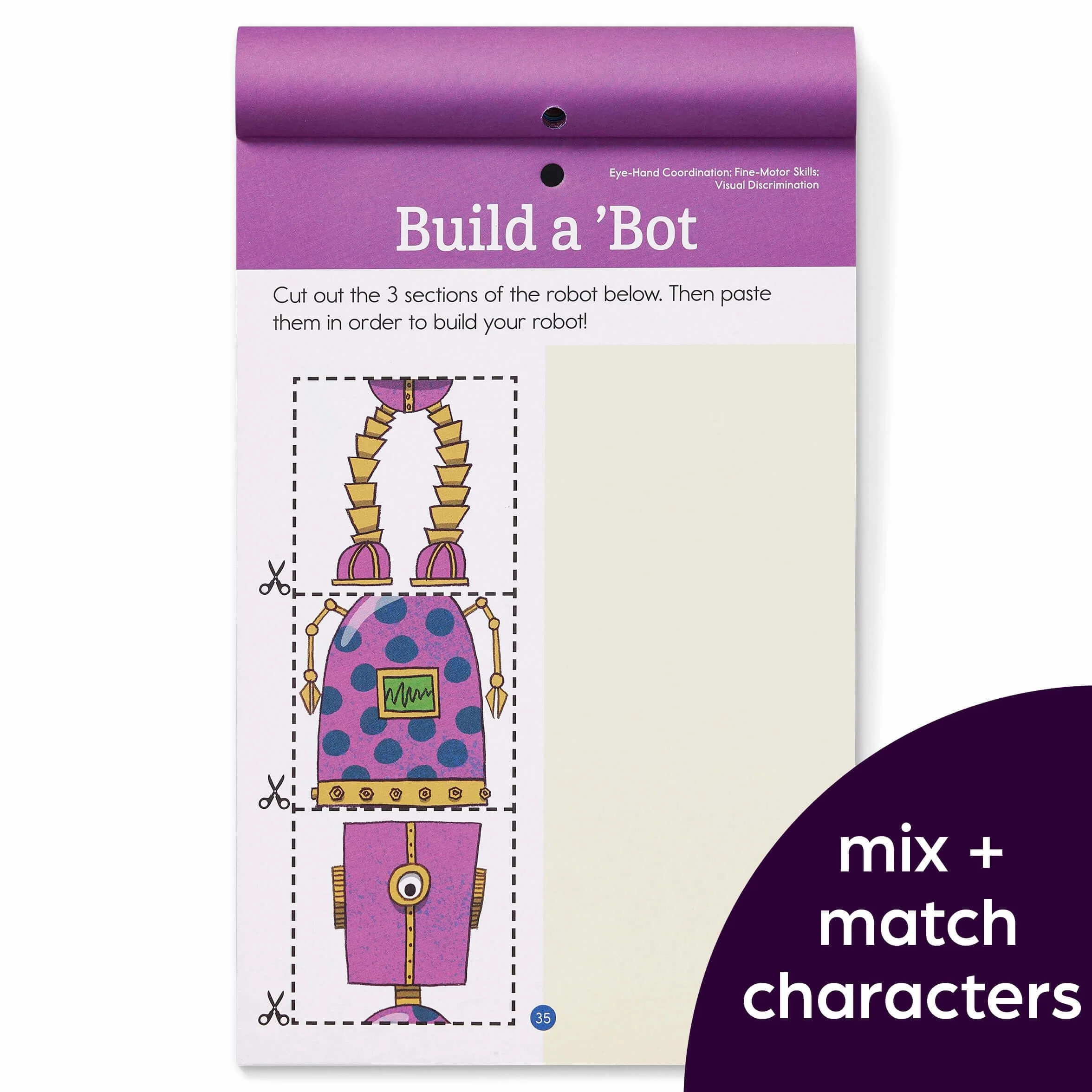 Preschool Cutting and Pasting: Scissor Skills Activity Book for Preschoolers to Practice Cutting Paper, Sort, Match, Find Patterns and More