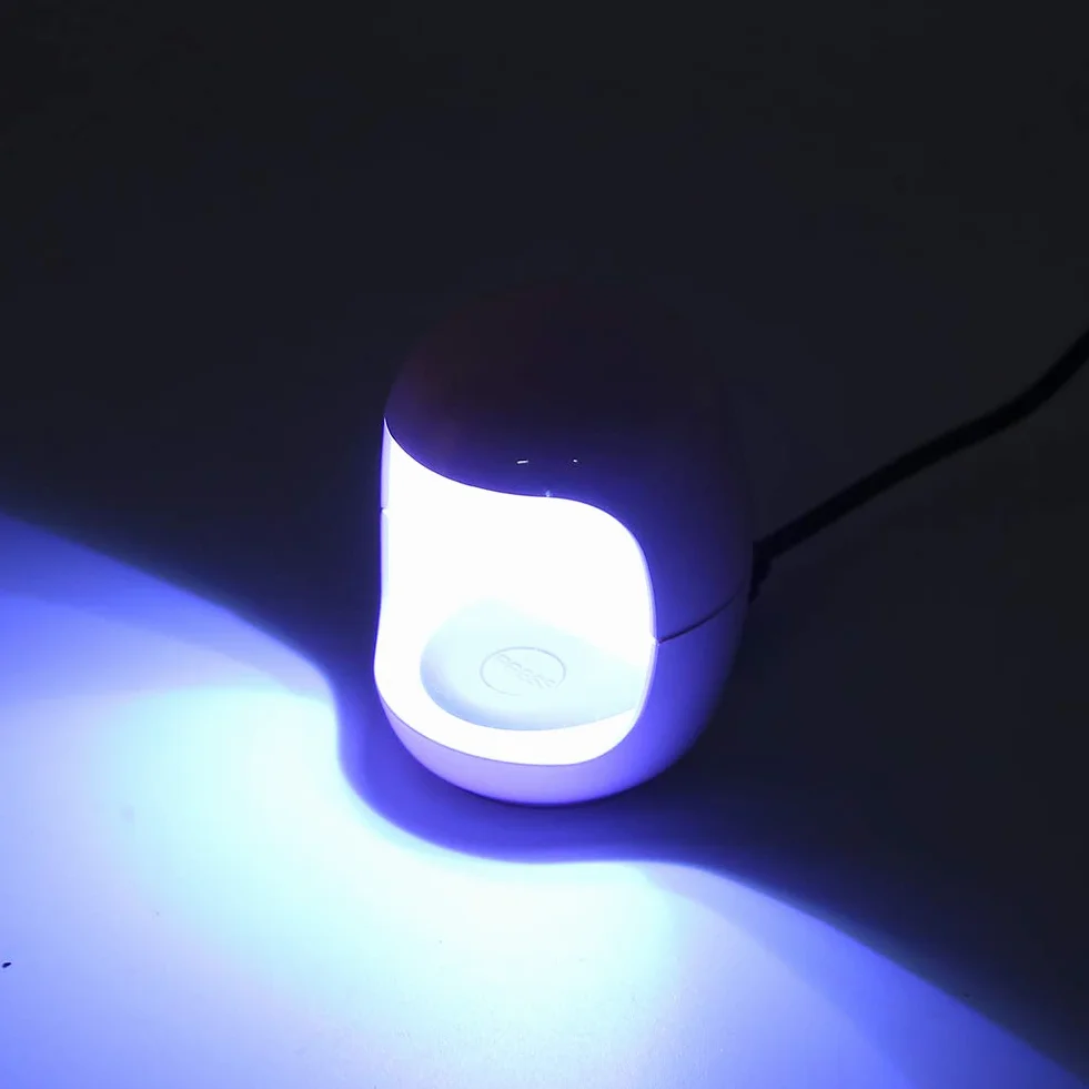 Mini Lampa UV LED do Paznokci, Przenośna USB do Żelowego Lakieru, Różowy