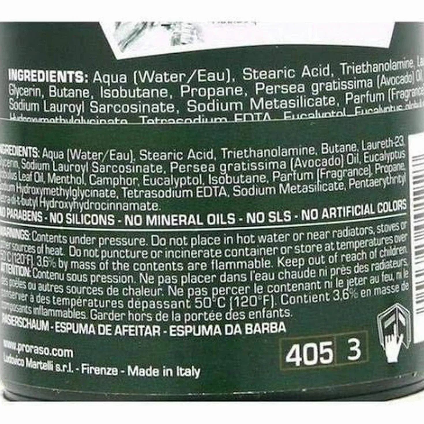 Proraso Pianka do golenia, skóra normalna, 250 g
