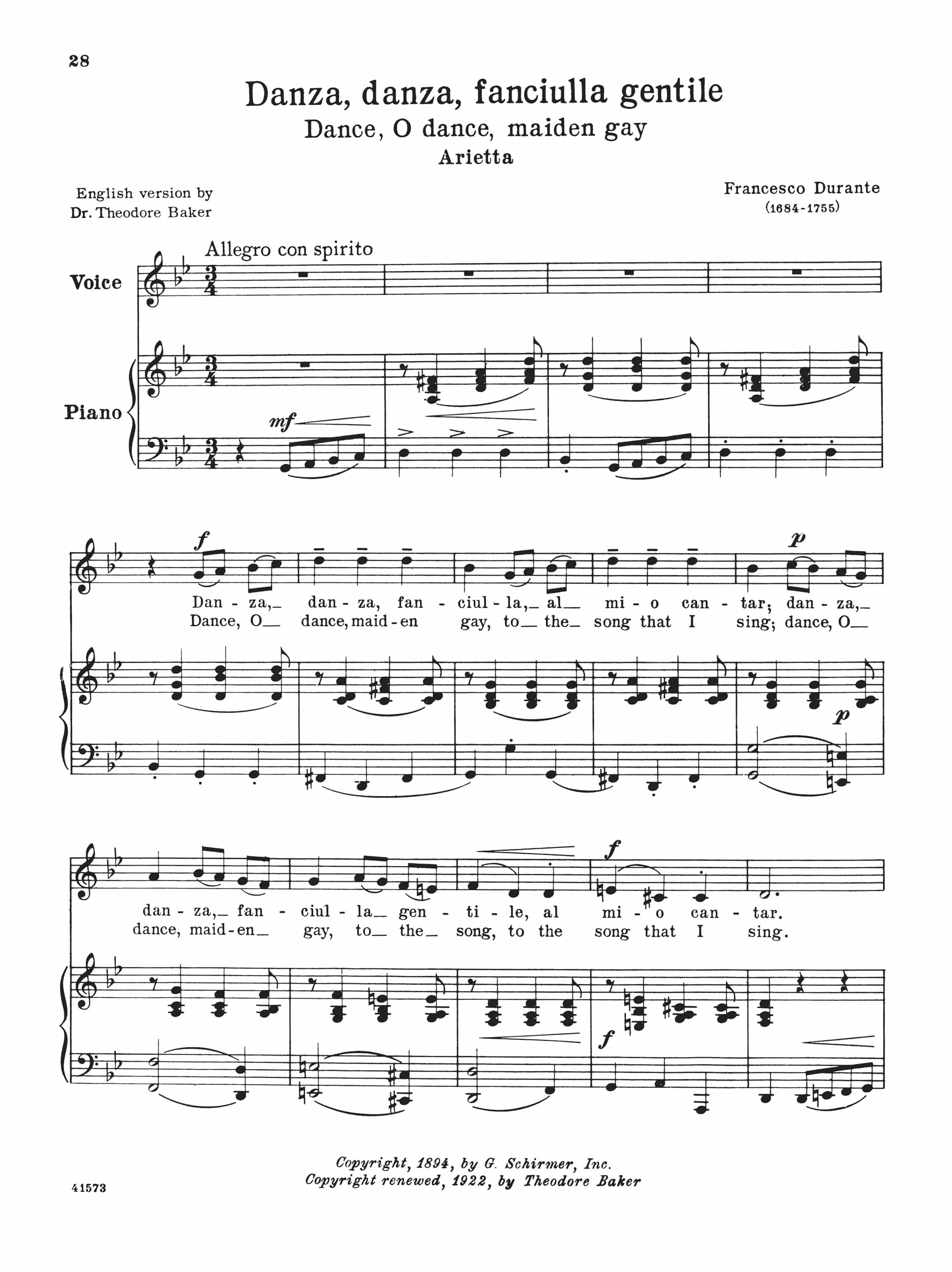 24 italian songs & arias - medium low voice of the seventeenth and eighttennth centuries: Schirmer Library of Classics Volume 1723 Medium Low Voice Book Only