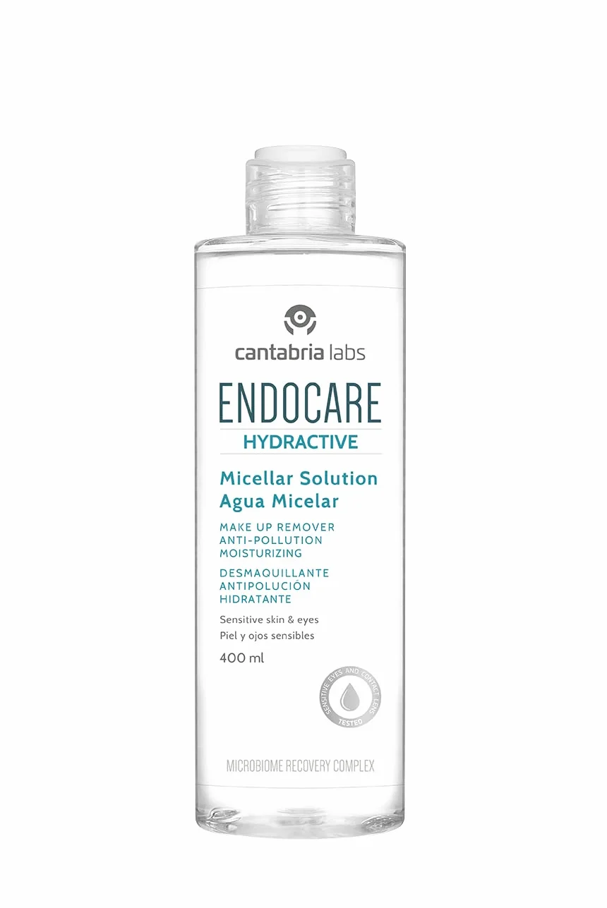 Endocare Hydractive Micelar Water 400 ml - Nawilżające oczyszczanie twarzy, demakijaż oczu i konturu