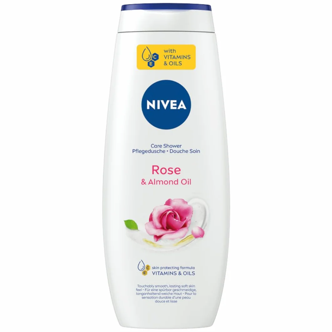 NIVEA Rose & Almond Oli Pielęgnujący żel pod prysznic do ciała z olejkiem 500 ml