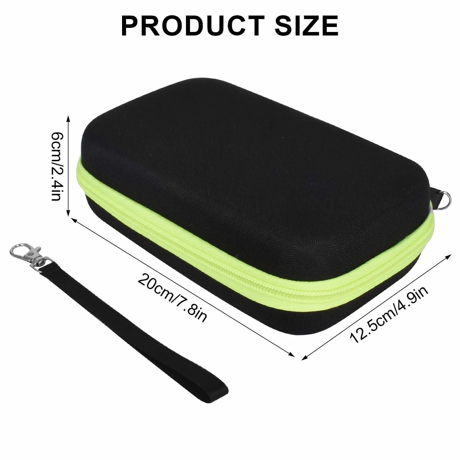 Naapesi Przenośne etui do golenia dla mężczyzn O Blade QP2520 QP2530 twarde podróżne odporne na wstrząsy zielone
