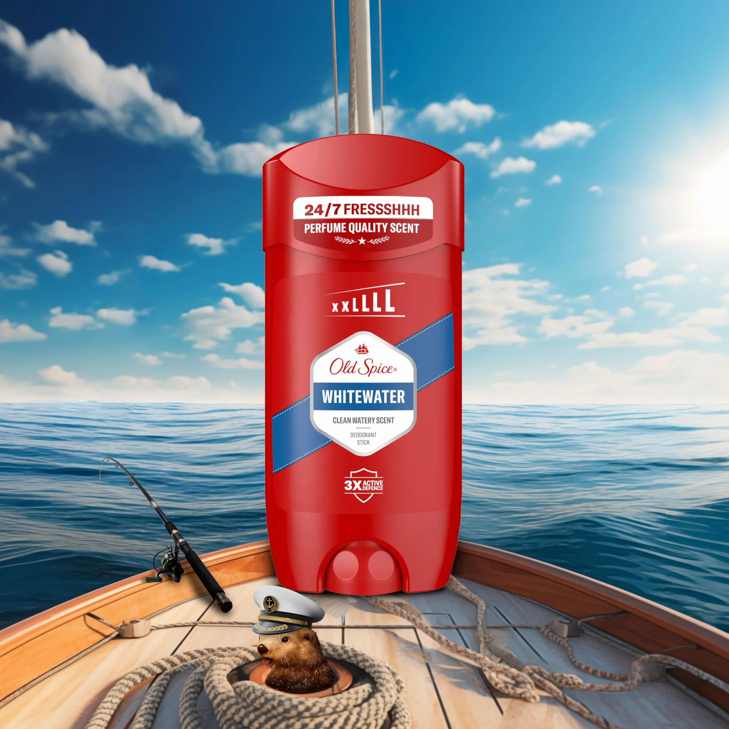 Old Spice Whitewater Dezodorant w sztyfcie dla mężczyzn 85ml, świeżość 24/7 przy codziennym stosowaniu, niewidoczny na czarno-białych ubraniach