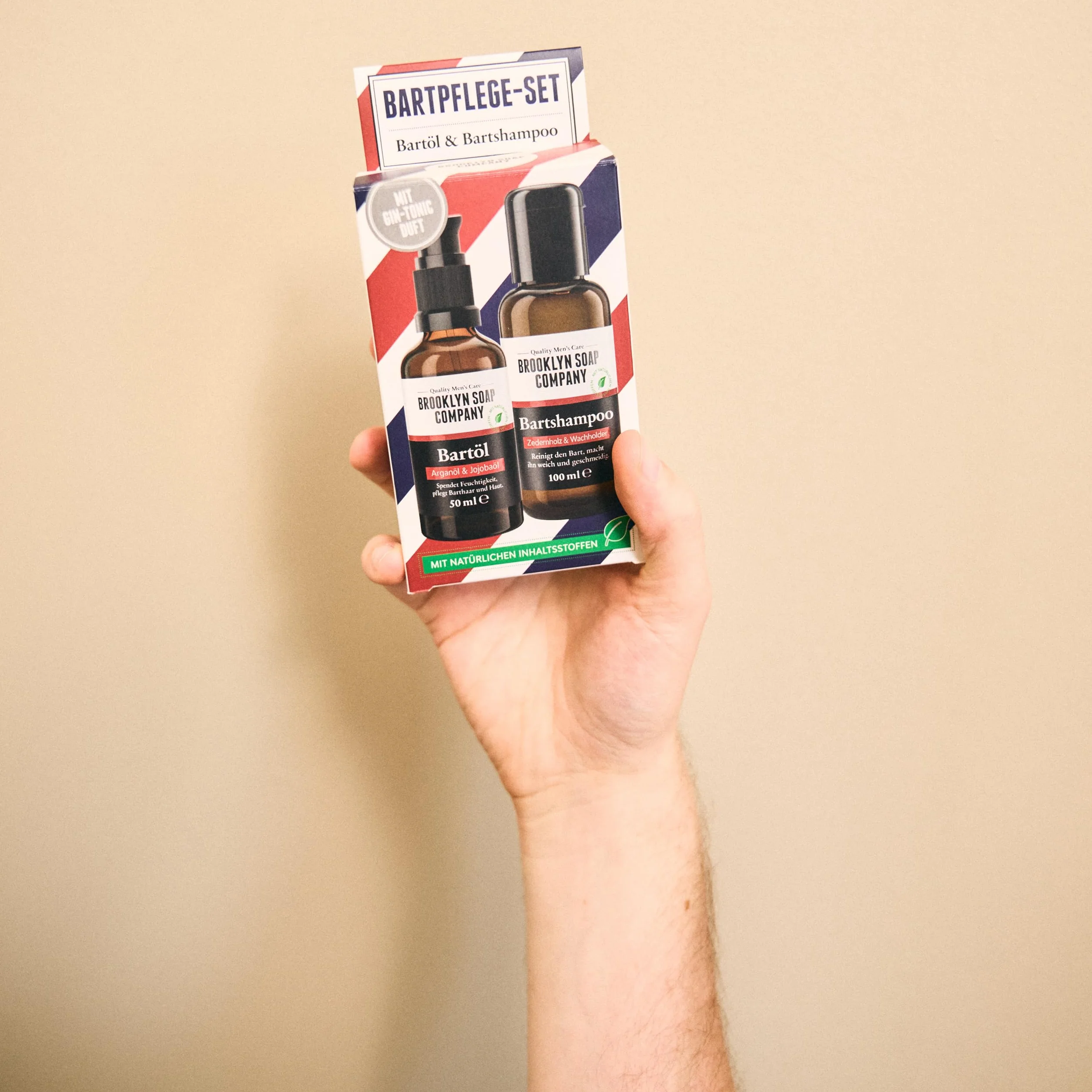 Bartpflege Set - Das Vorteilsset für Männer · Bartshampoo & Bartöl mit Gin Tonic Duft · Brooklyn Soap Company