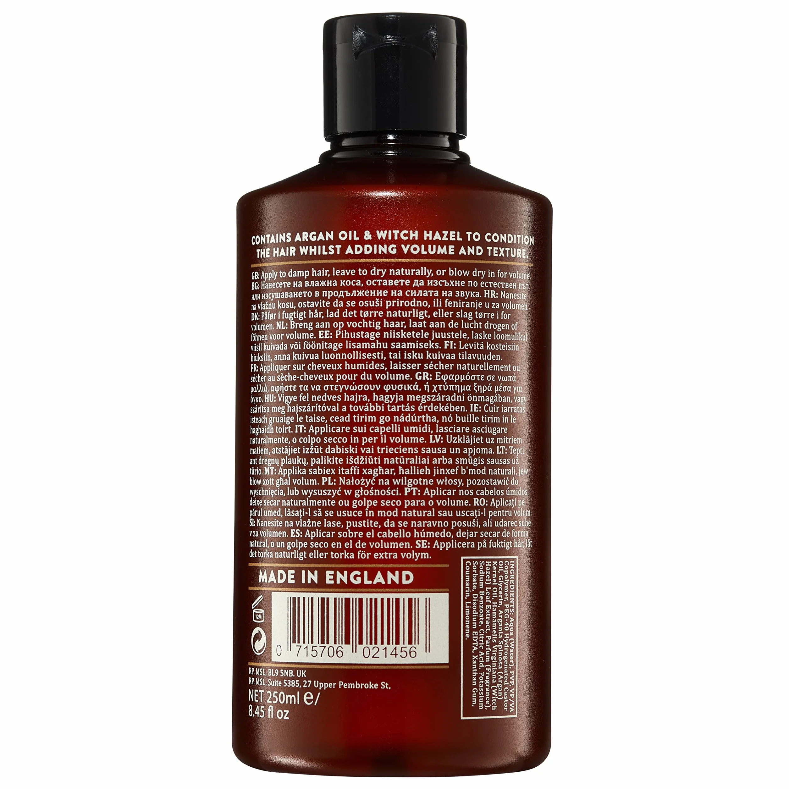 Dapper Dan Grooming Tonic 250ml