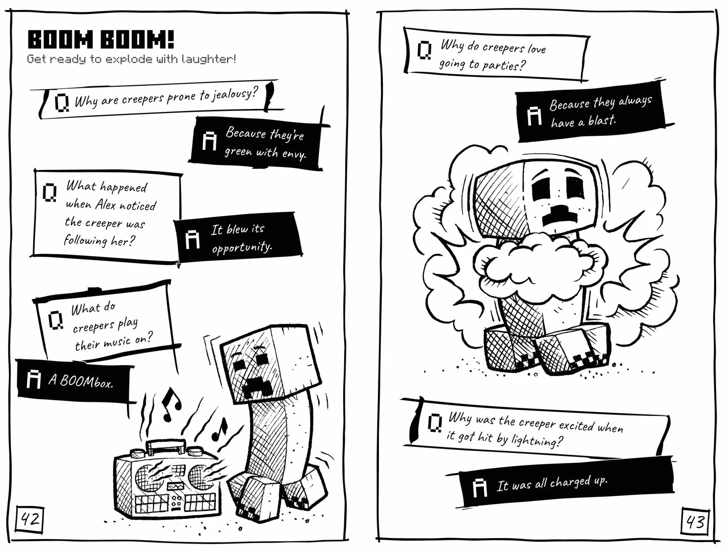 Minecraft Joke Book: An official illustrated Minecraft children’s joke book – perfect for funny kids who are into video games aged 7, 8, 9, 10 and 11!