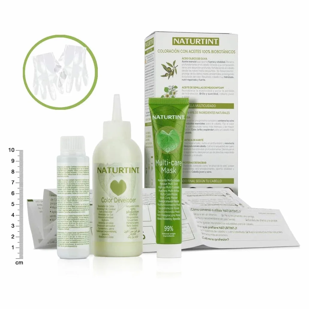 Naturtint Biobased farba do włosów bez amoniaku 4,35 głęboki brąz cappuccino 3 sztuki 510 ml