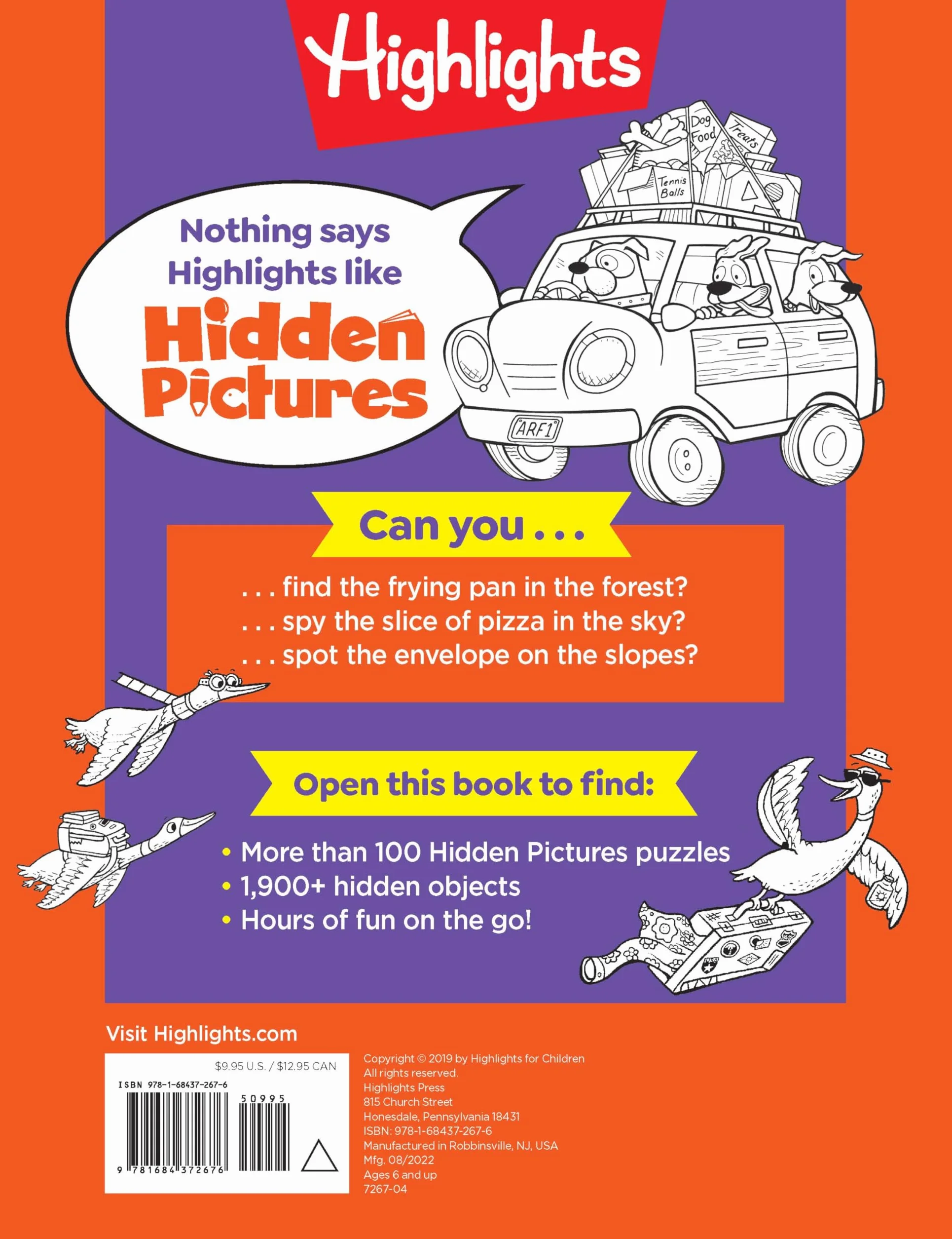 Travel Puzzles: Kids Travel Activity Book with Over 100 Hidden Picture Puzzles, Highlights Travel Games for Ages 6-12, Great Travel Gift for Road Trips & Vacations